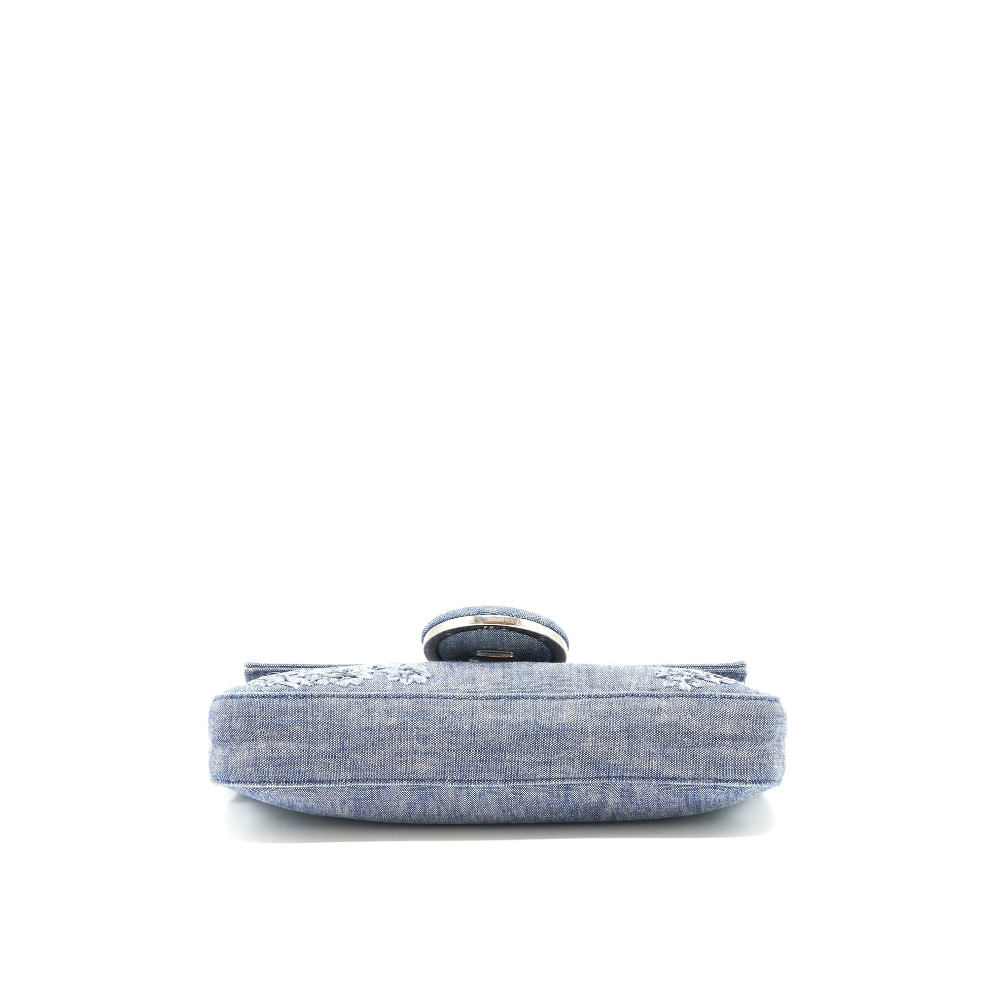 Fendi Limited Edition Baguette Handbag Denim Shoulder Bag