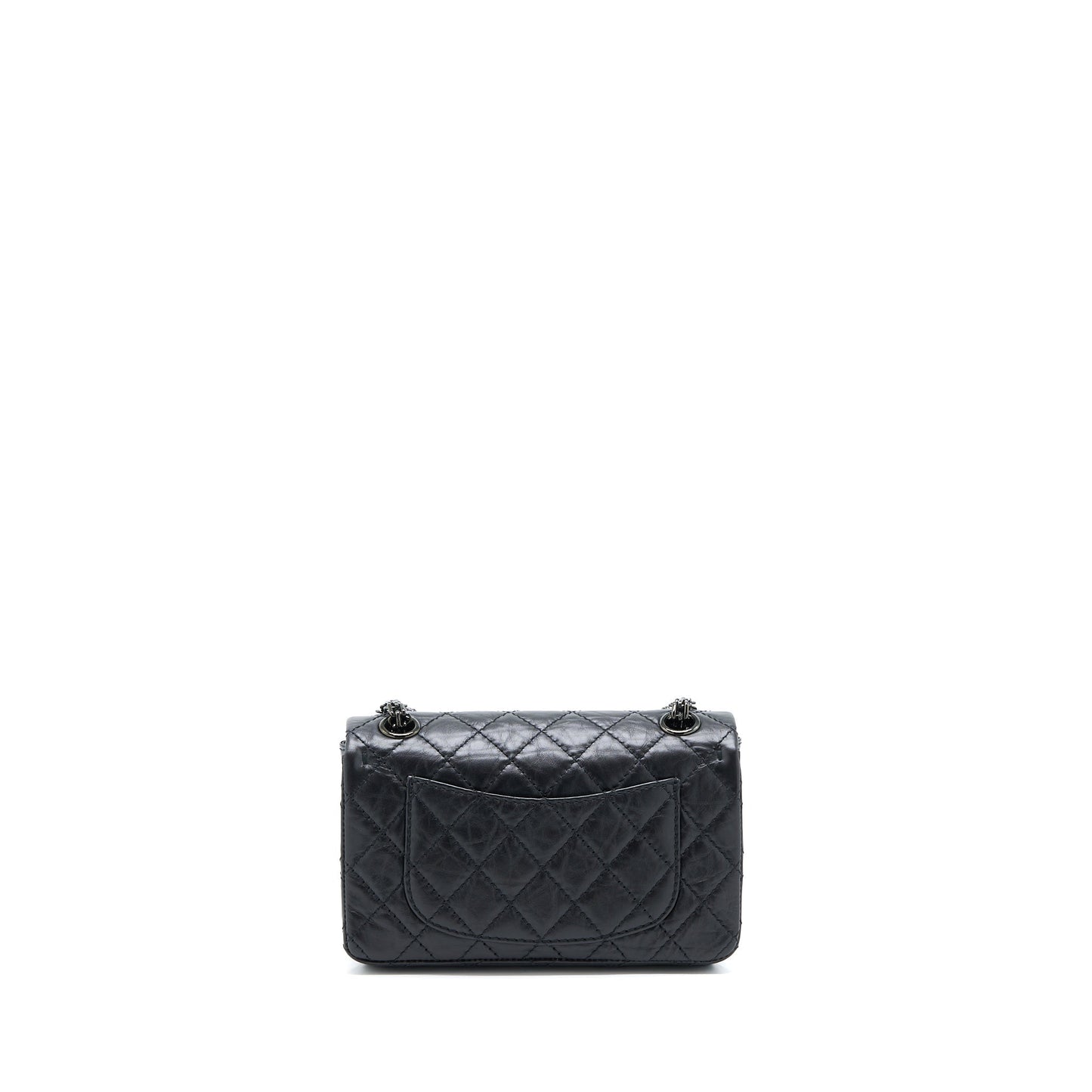 Chanel 2.55 Reissue Aged Calfskin So Hardware Black Mini Bag