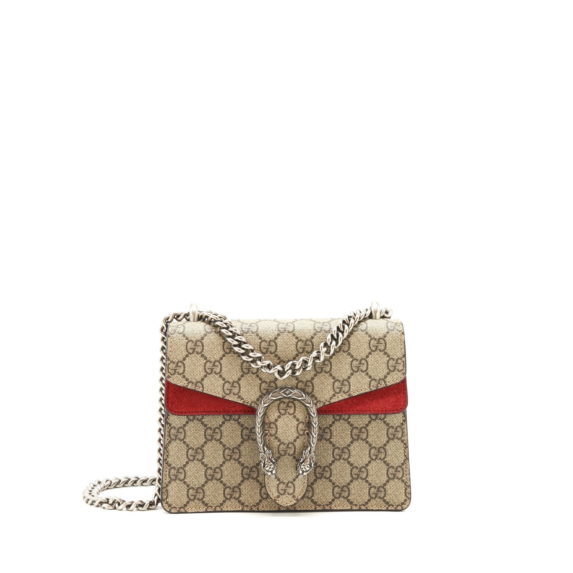 Gucci Dionysus Supreme Bag Red Mini Travel Bag