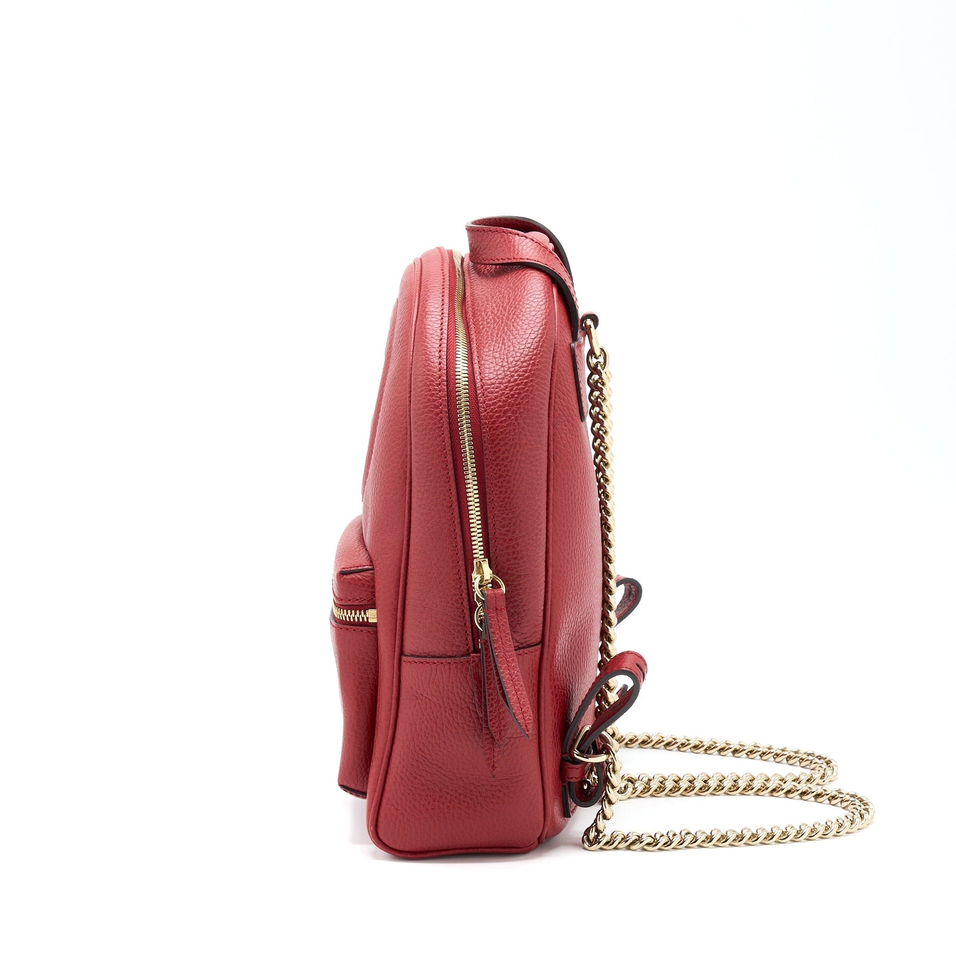 Gucci Soho Backpack Red Chain