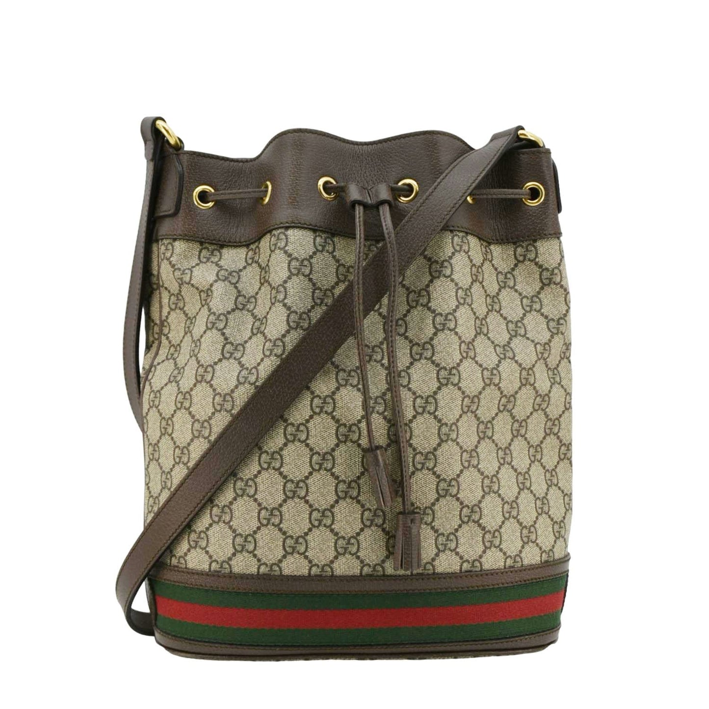 Gucci Ophidia Supreme Bag Canvas Beige Shoulder Bag