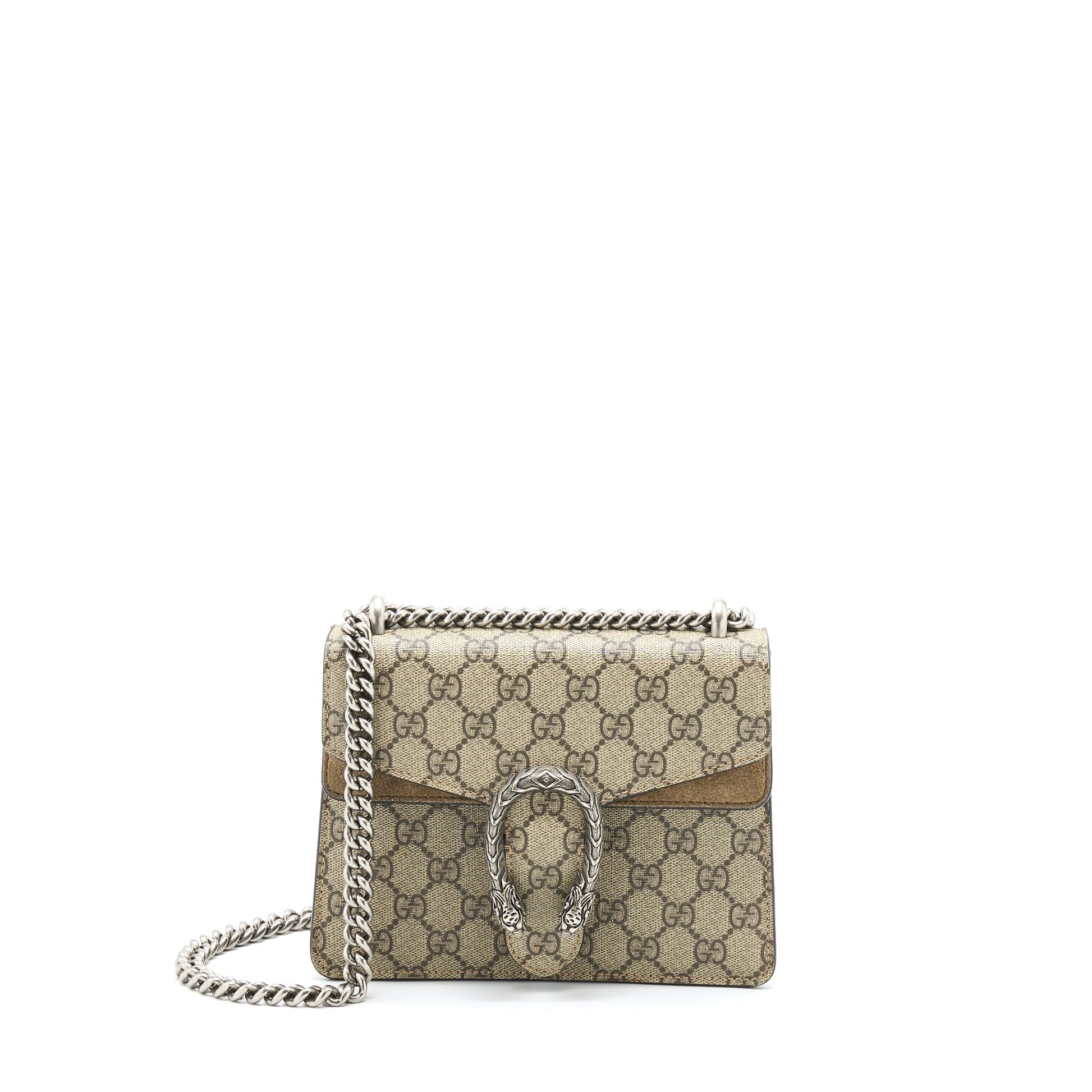 Gucci Dionysus Supreme Crossbody Bag Shw Suede Mini