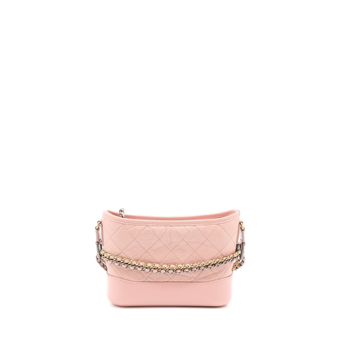 Chanel Gabrielle Hobo Calfskin Light Hardware Multicolour Pink Small Shoulder Bag
