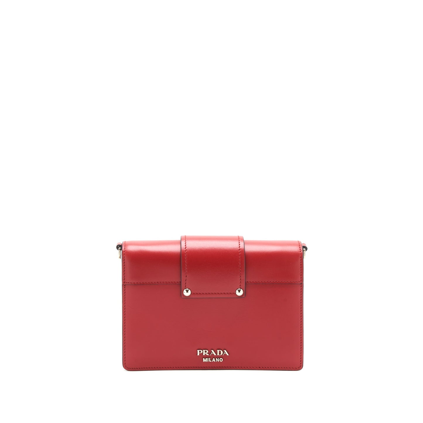 Prada Plex Ribbon Purse Handbag Red Travel Bag