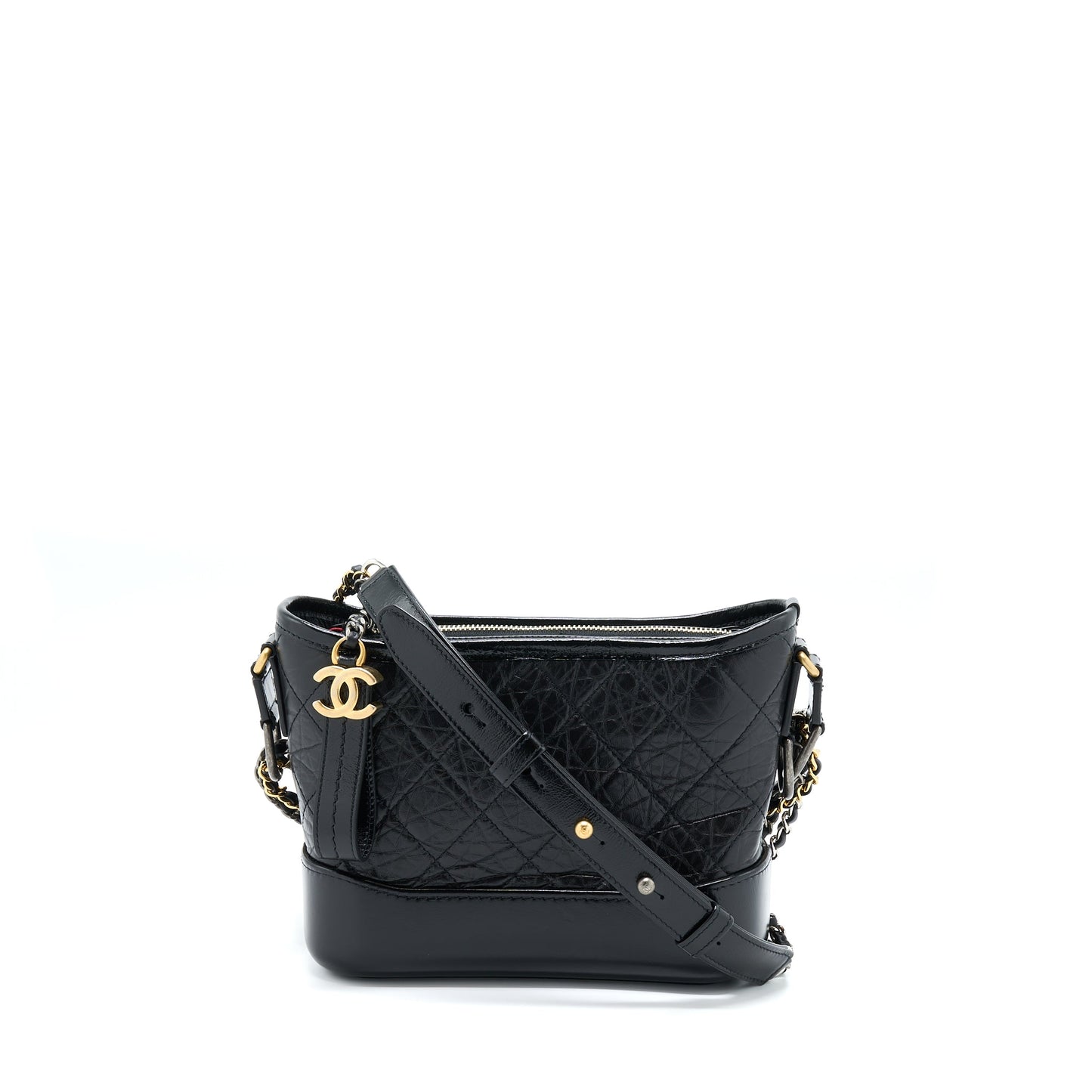 Chanel Gabrielle Hobo Hardware Microchip Multicolour Black Small Shoulder Bag
