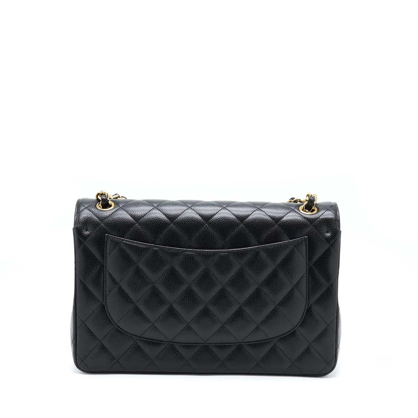 Chanel Jumbo Classic Flap Caviar GHW Black Shoulder Bag
