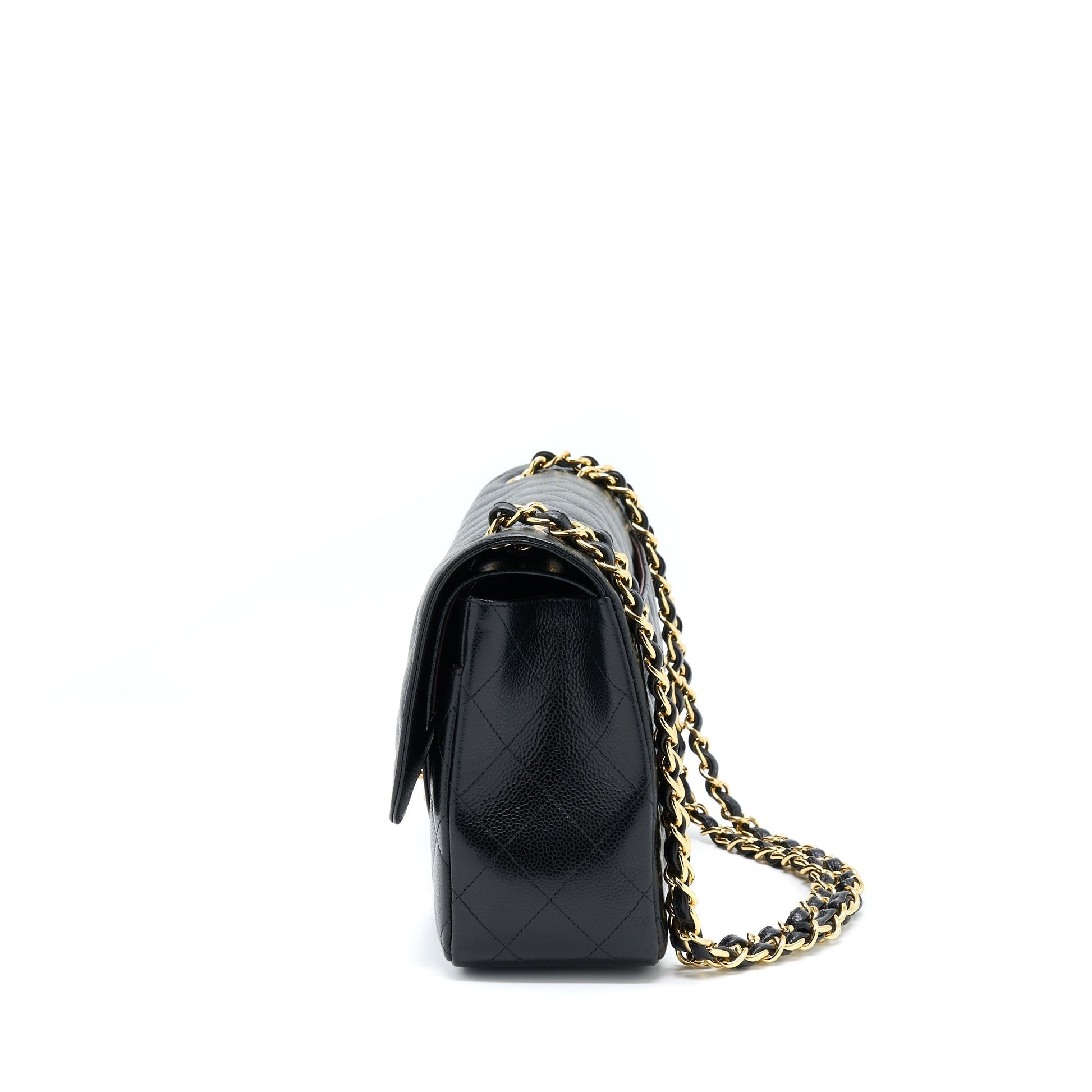 Chanel Jumbo Classic Flap Caviar GHW Black Shoulder Bag