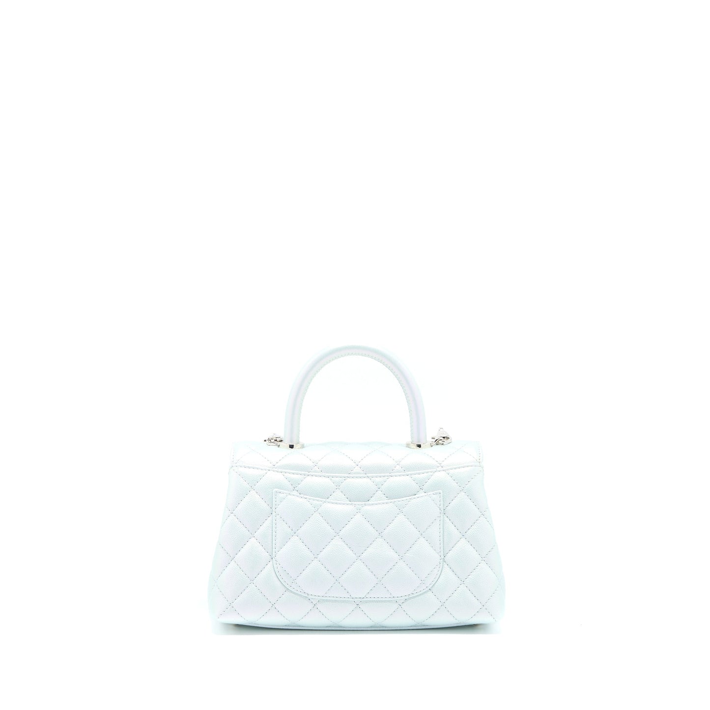 Chanel Coco Handle ombrÃ© Iridescent light Hardware Multicolour Blue Small Handbag