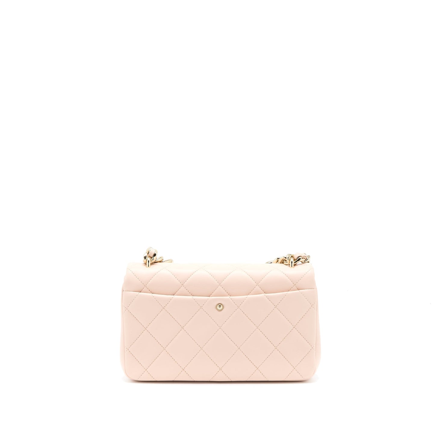 Chanel 22C Rectangular Flap Giant Top Handle Pink Shoulder Bag