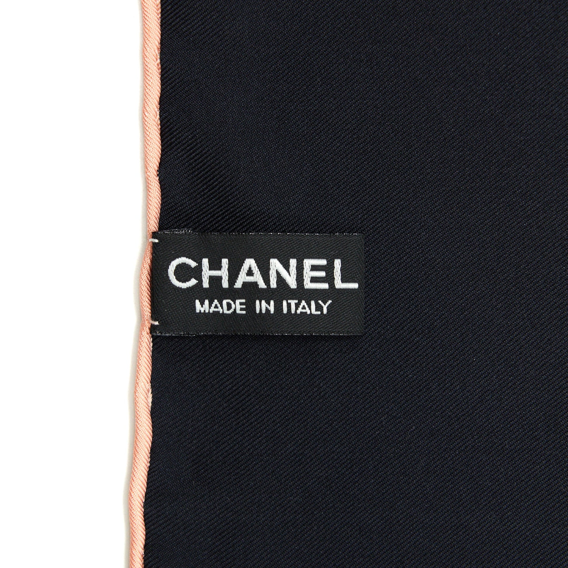 Chanel Silk Square Scarf 90cm Black