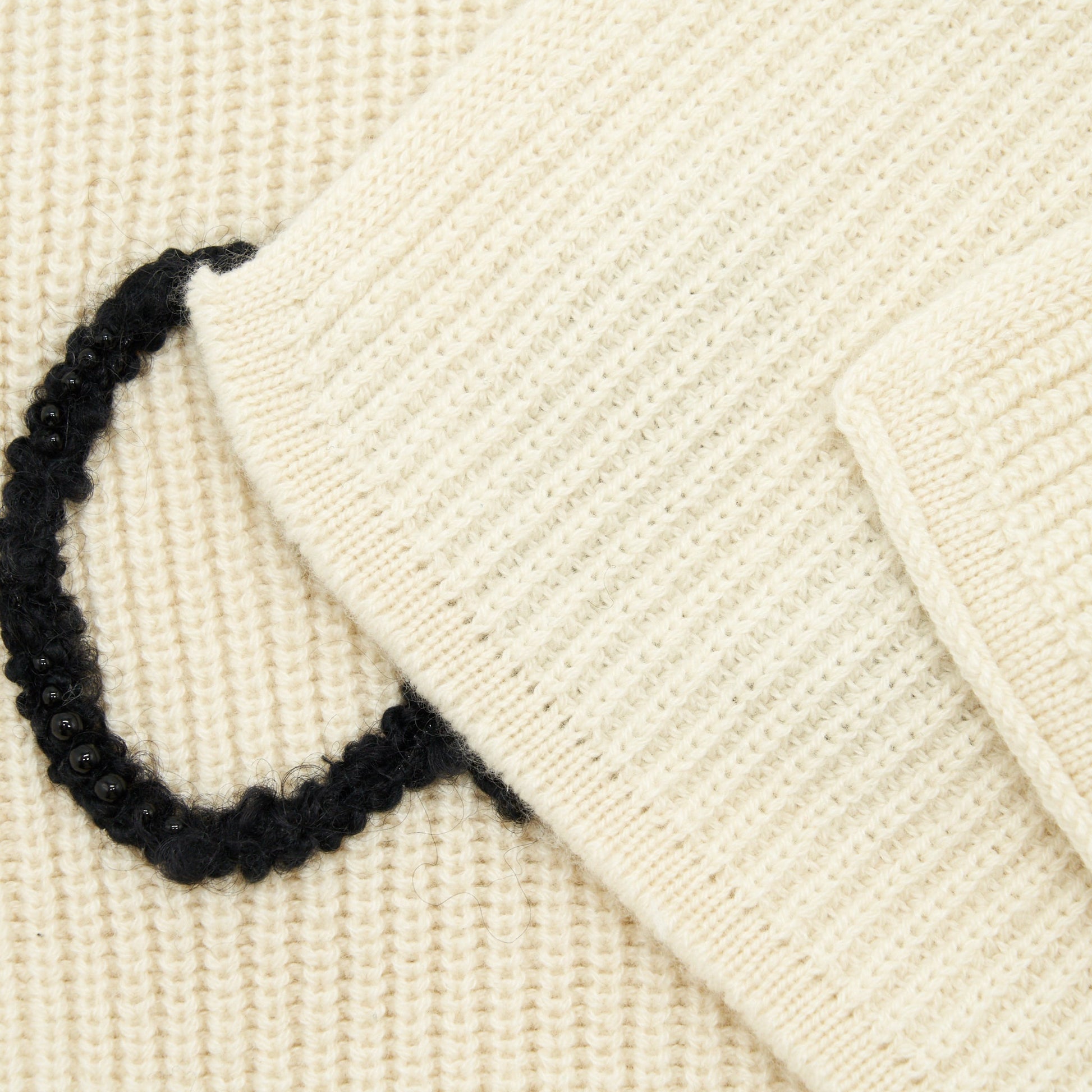 Chanel Stole Cashmere Scarf 180x40cm Ivory
