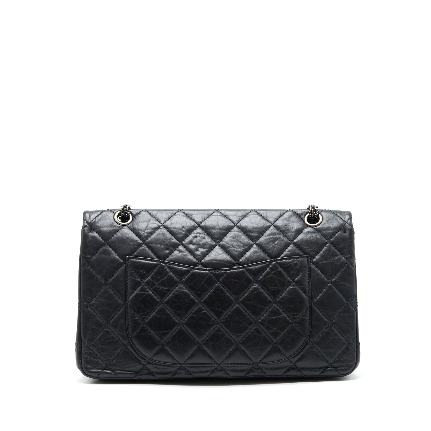 Chanel 2.55 227 reissue Calfskin Ruthenium Hardware Black Handbag