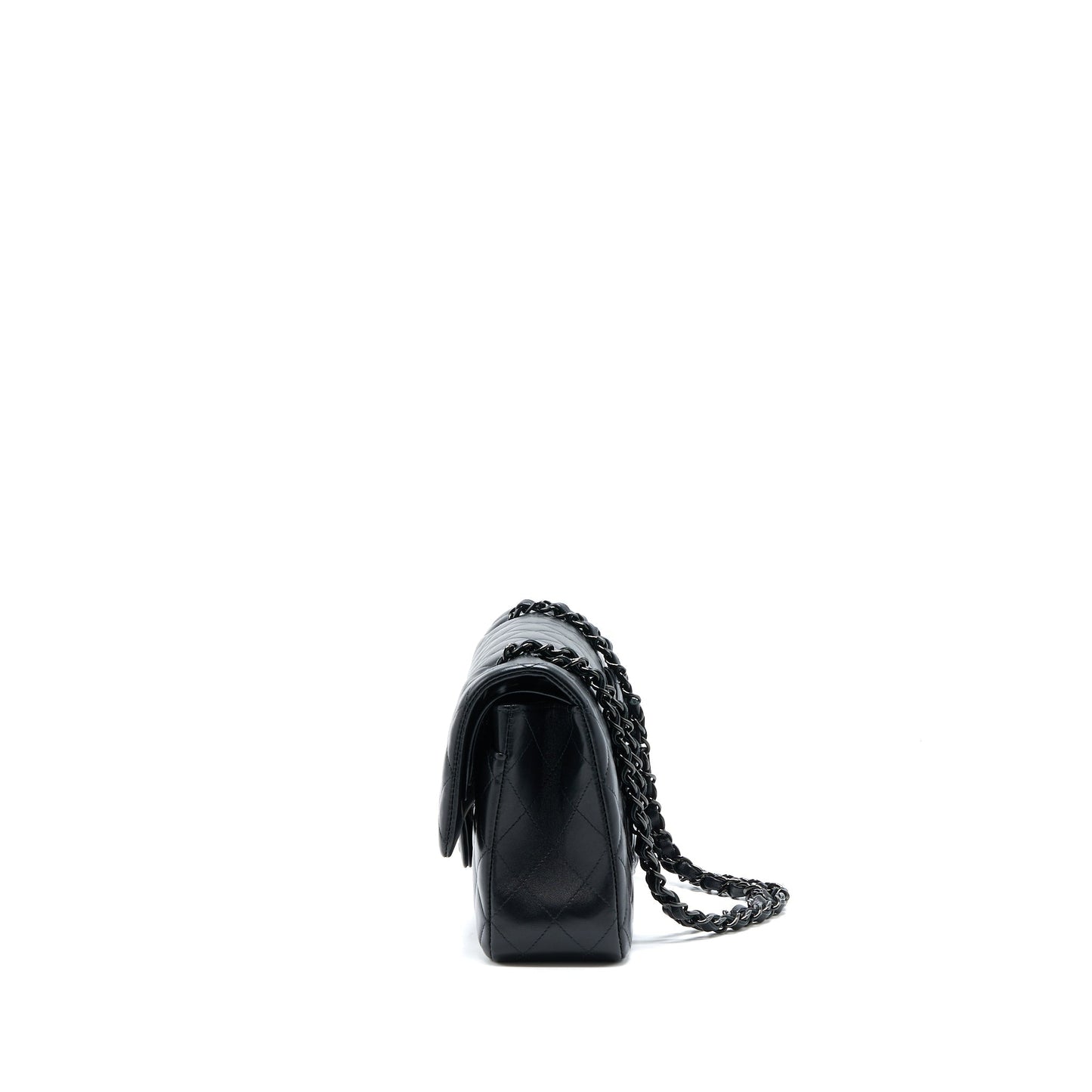 Chanel Classic Double Flap Lambskin So Hardware Black Shoulder Bag
