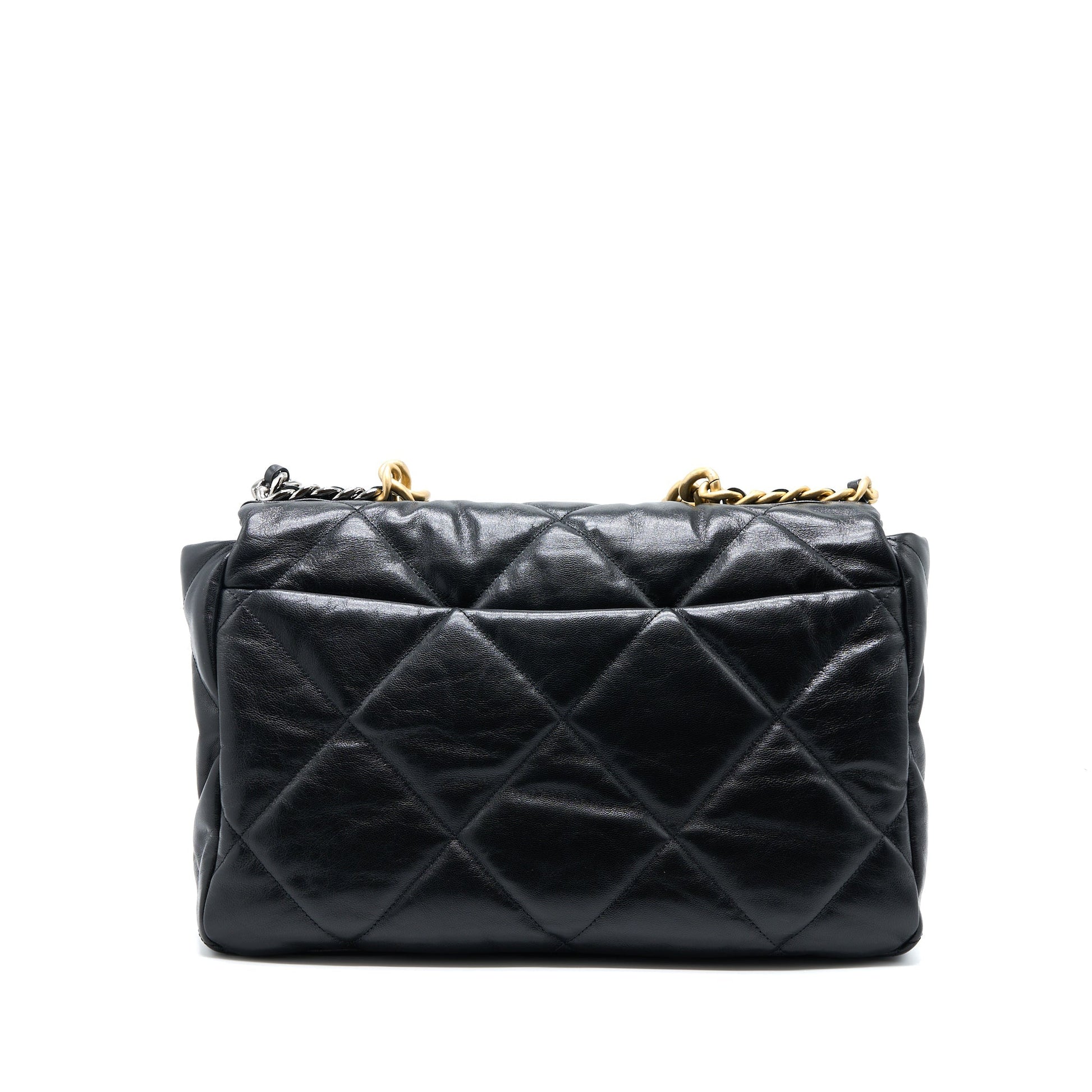 Chanel Maxi 19 Goatskin Hardware Multicolour Black Handbag Hardware 2