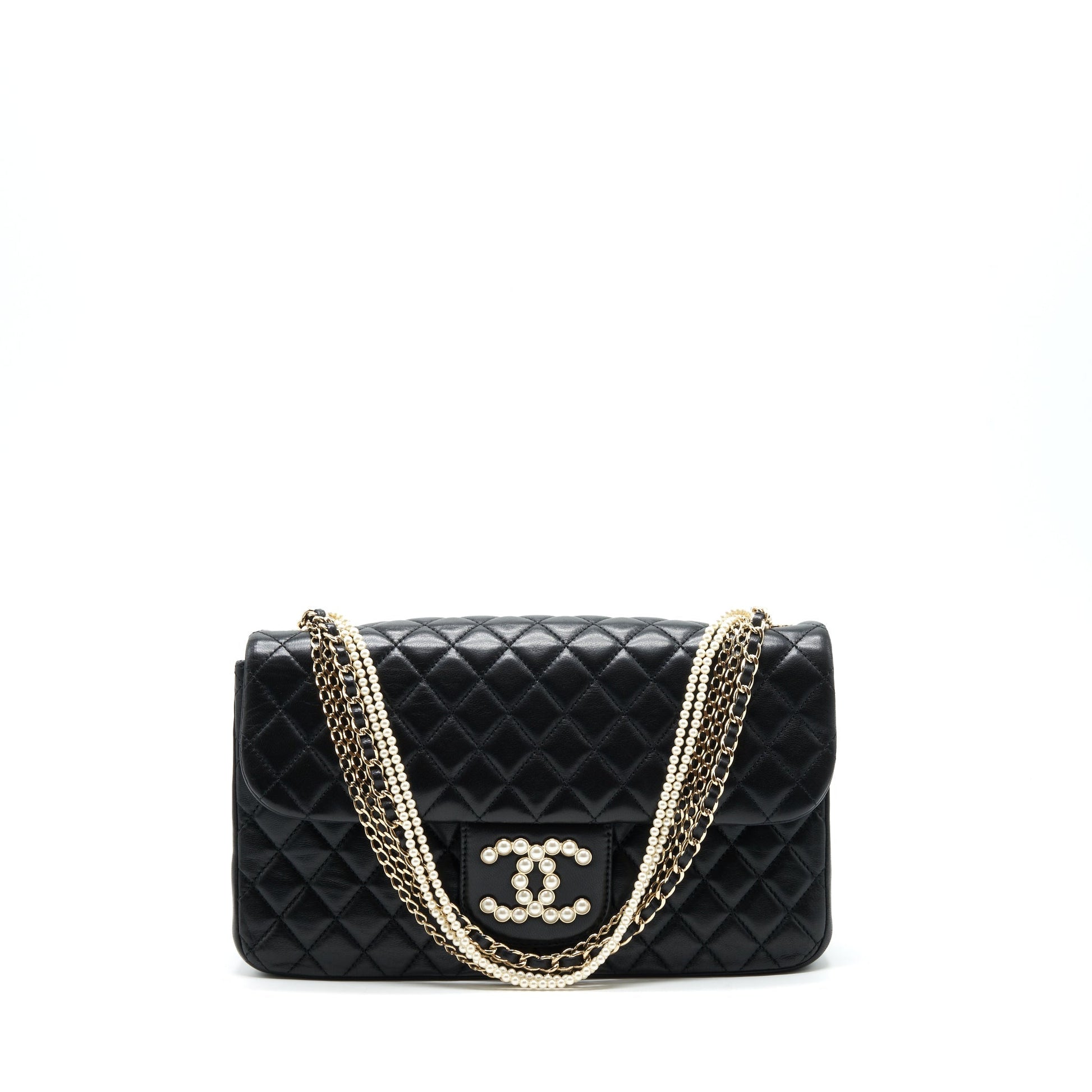 Chanel Westminster Pearl Lambskin SHW Black Shoulder Bag