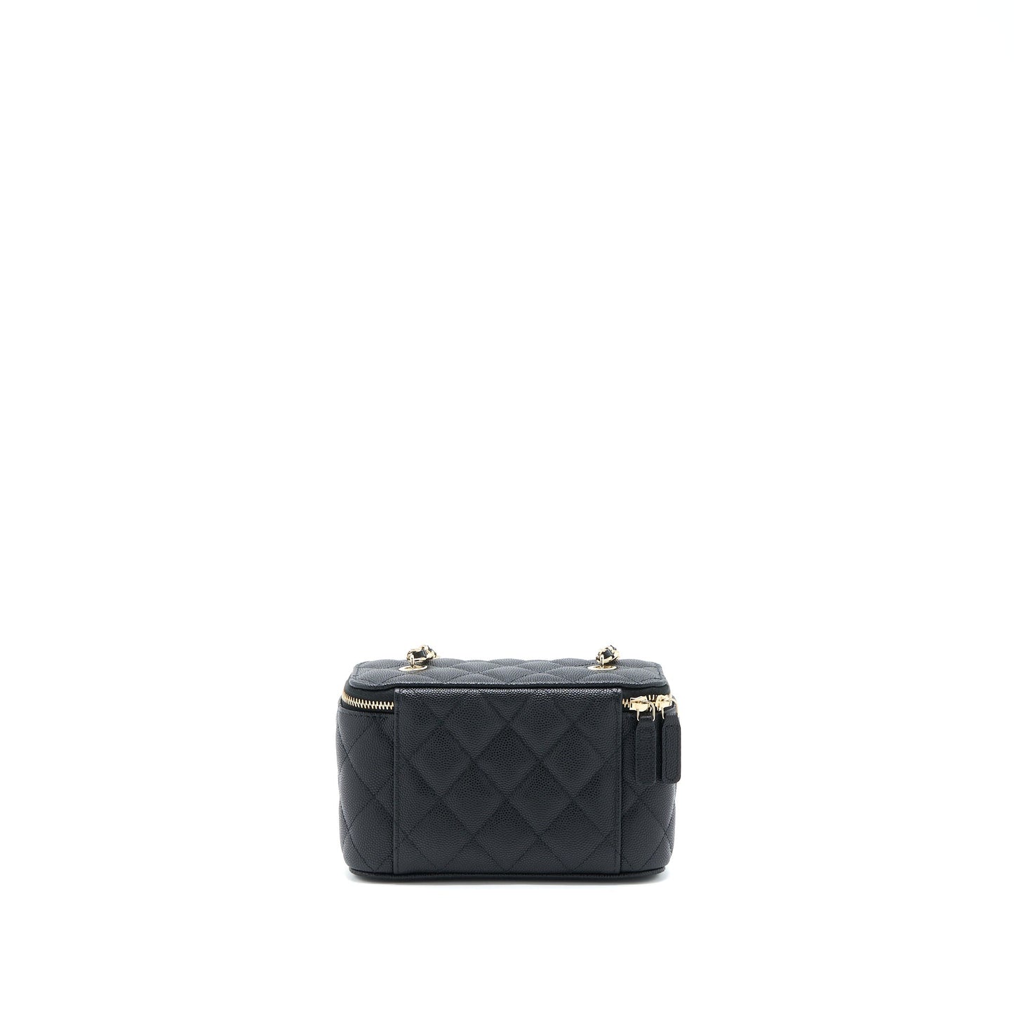 Chanel Long Vanity Caviar LGHW Black Handbag