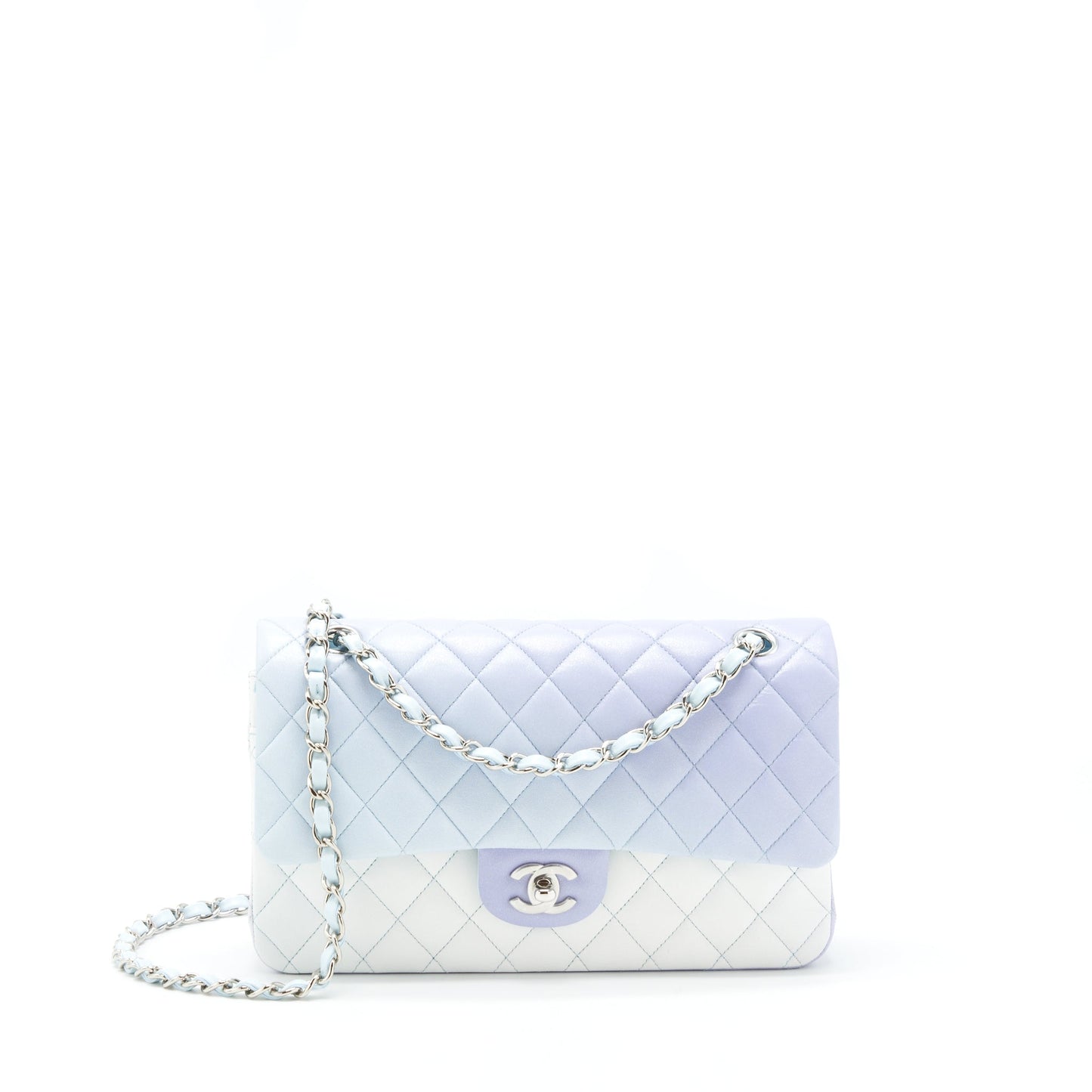 Chanel 21K Classic Double Flap Lambskin Ombre Shoulder Bag