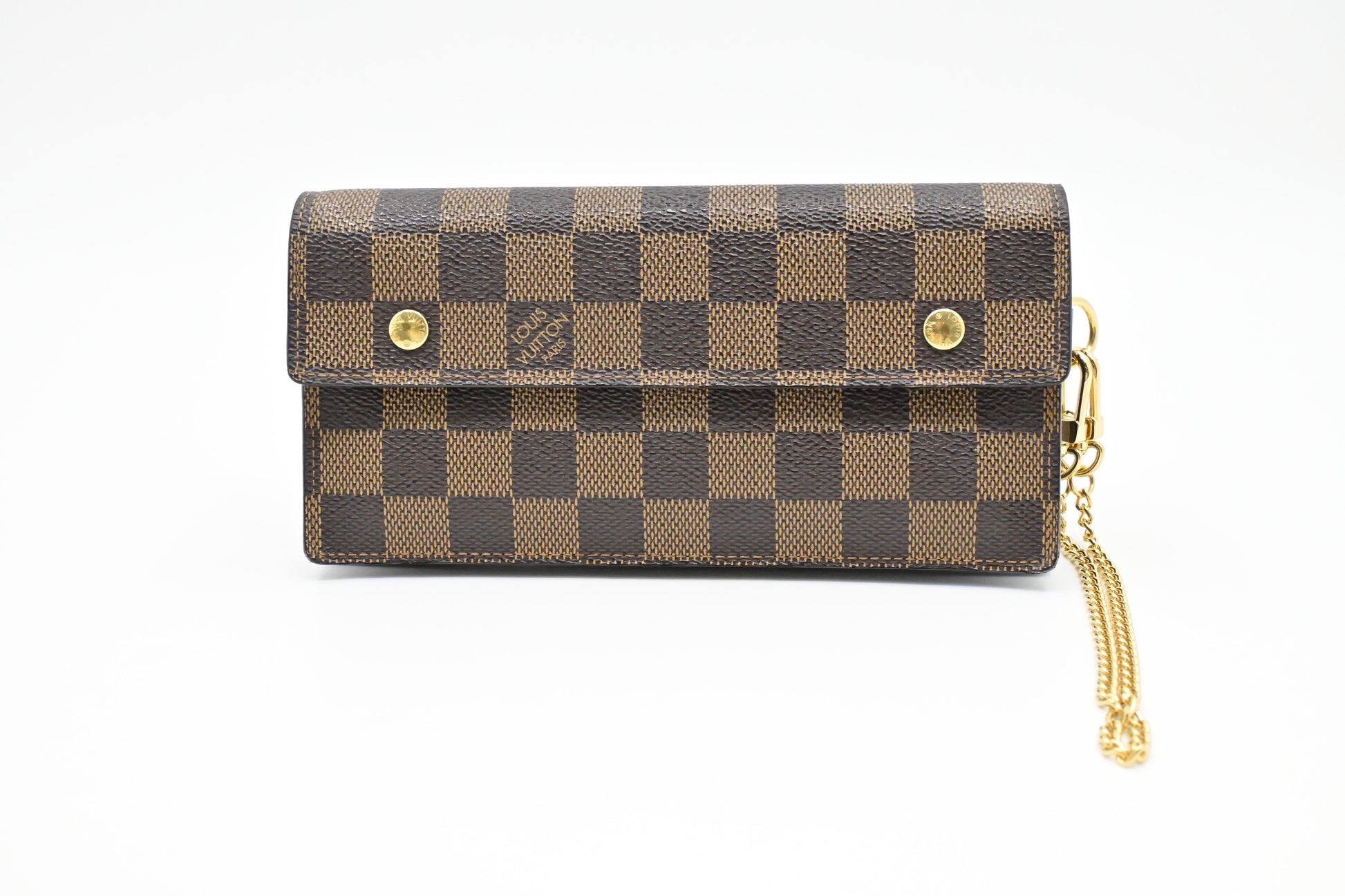Louis Vuitton Accordion Ebene Damier Canvas Wallet Case