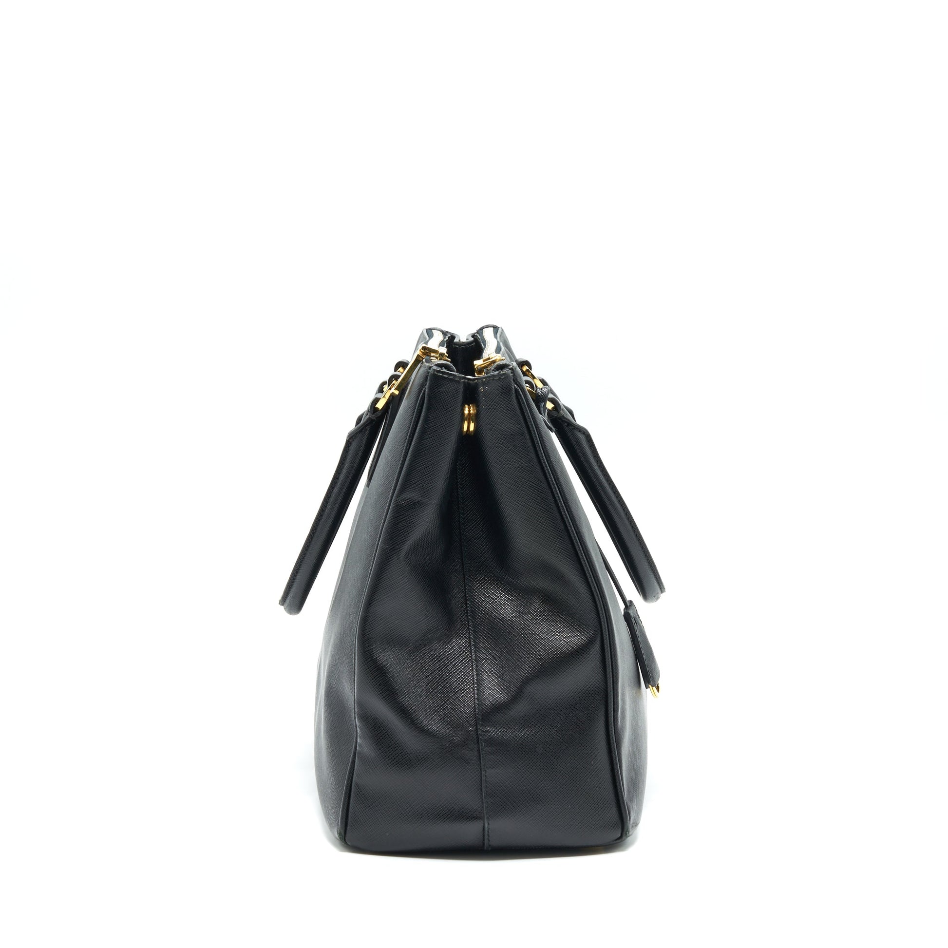 Prada Saffiano Tote In Handbag Black Large Tote Bag