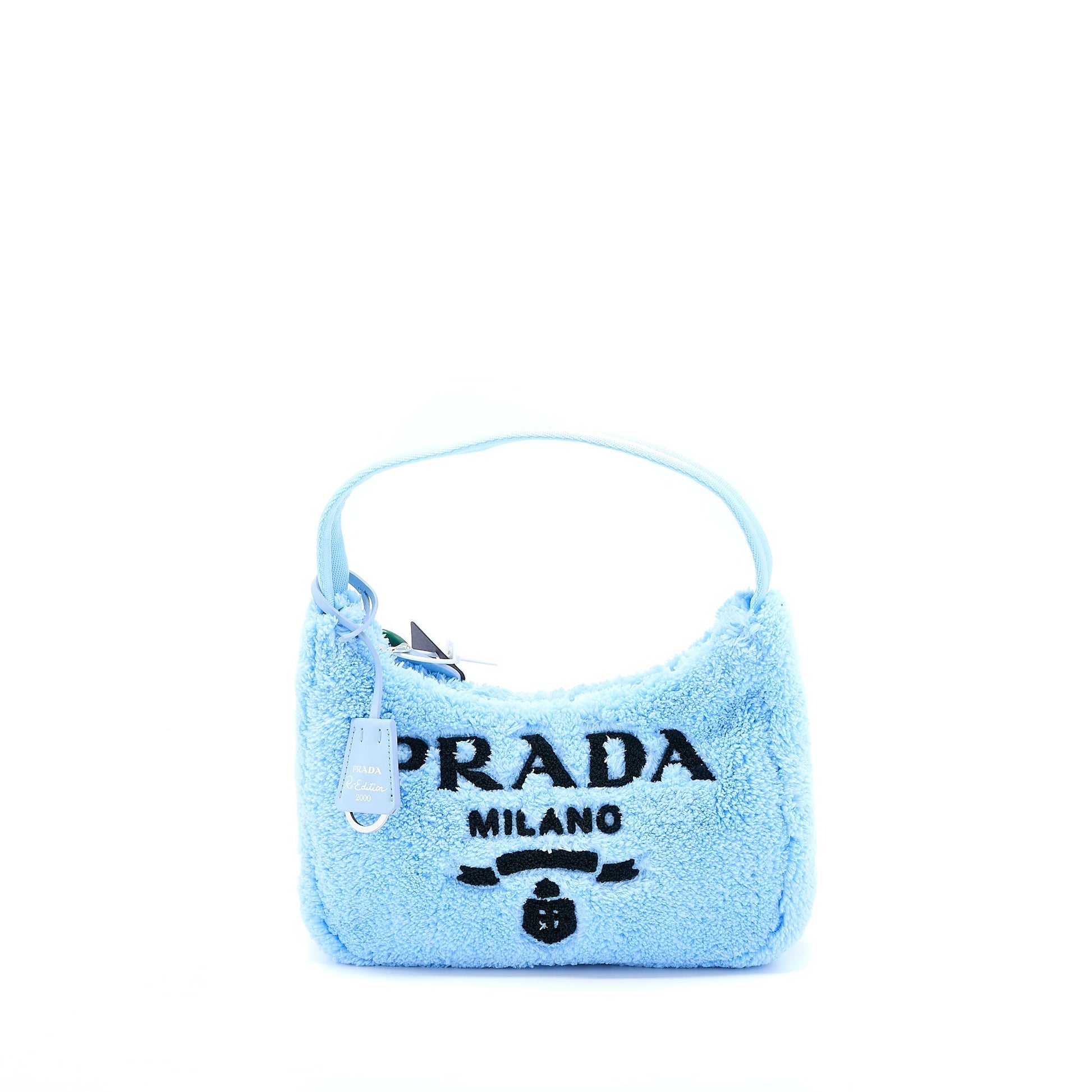 Prada Re Edition Terry Purse Handbag Blue Mini Travel Bag