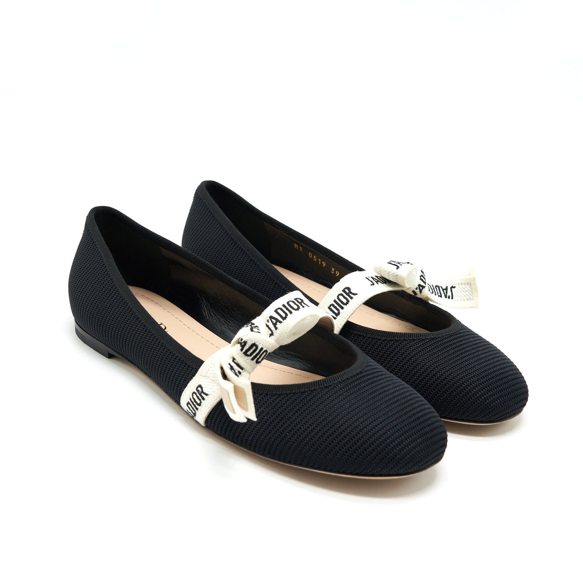 Dior Size Miss J'A Ballet Flat Handbag Black Shoes