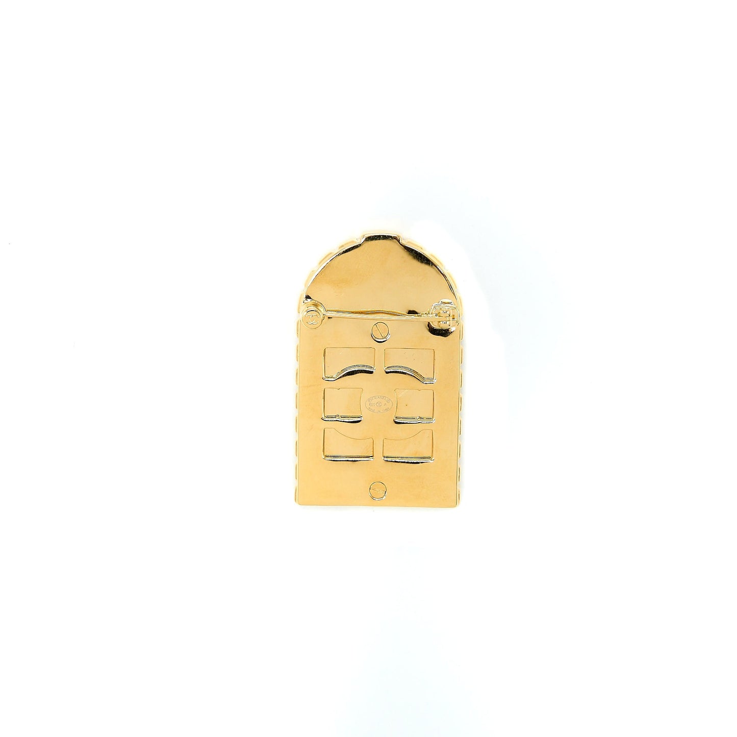 Chanel 31 Doorplate Door Brooch Tone Gold Handbag