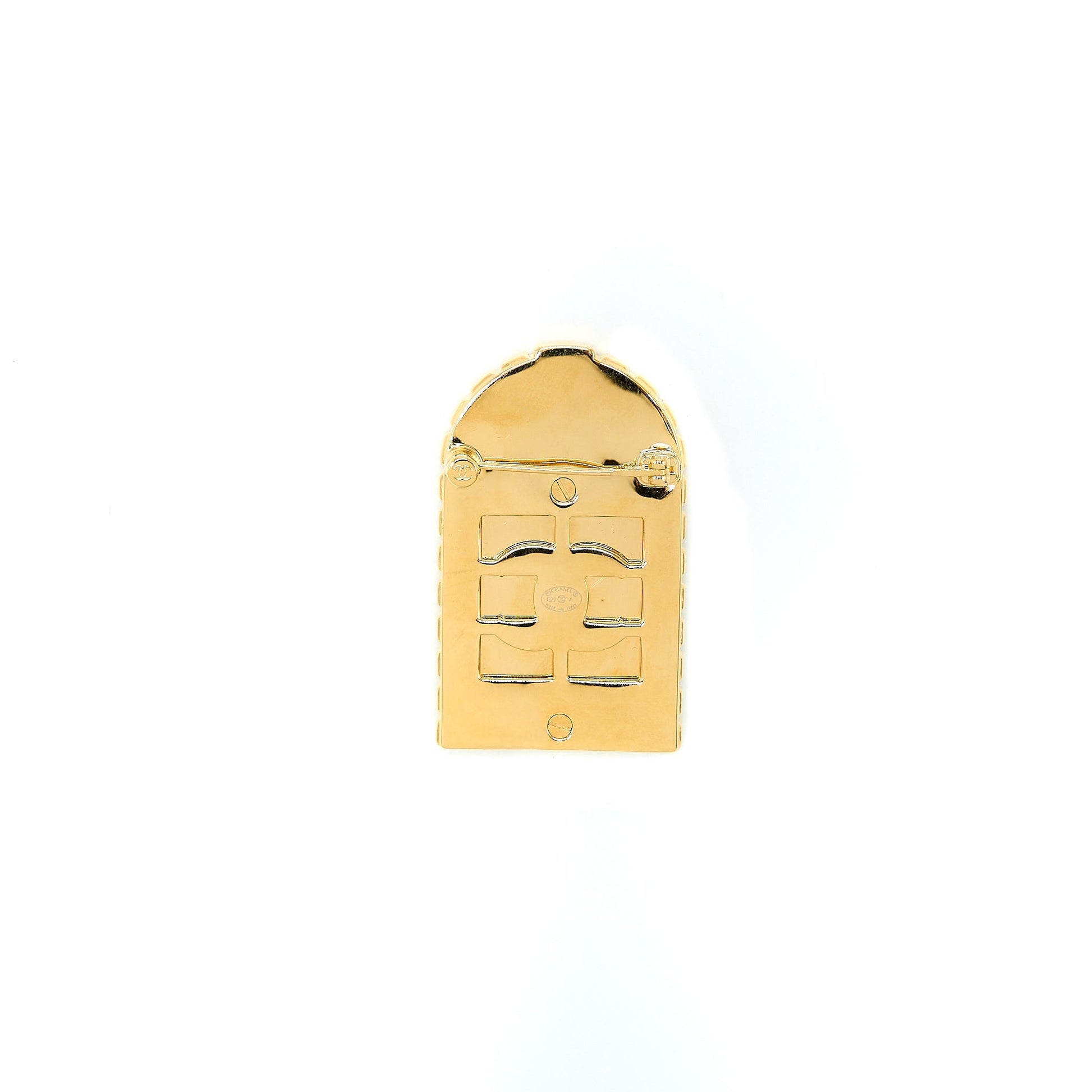 Chanel 31 Doorplate Door Brooch Tone Gold Handbag