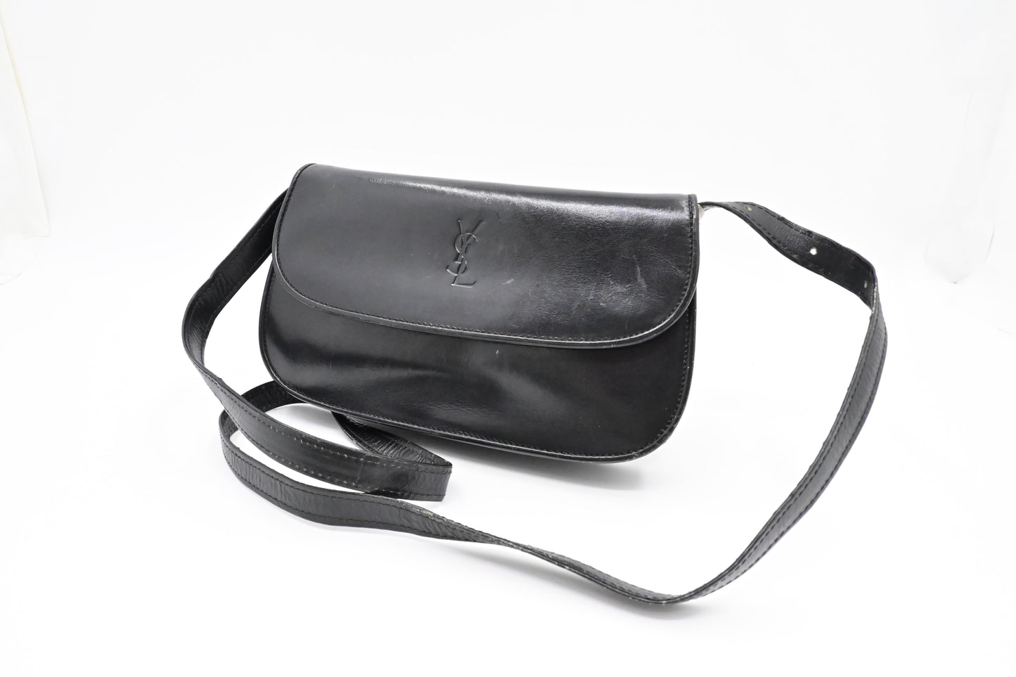 YSL Saint Laurent Crossbody Bag In Leather Black