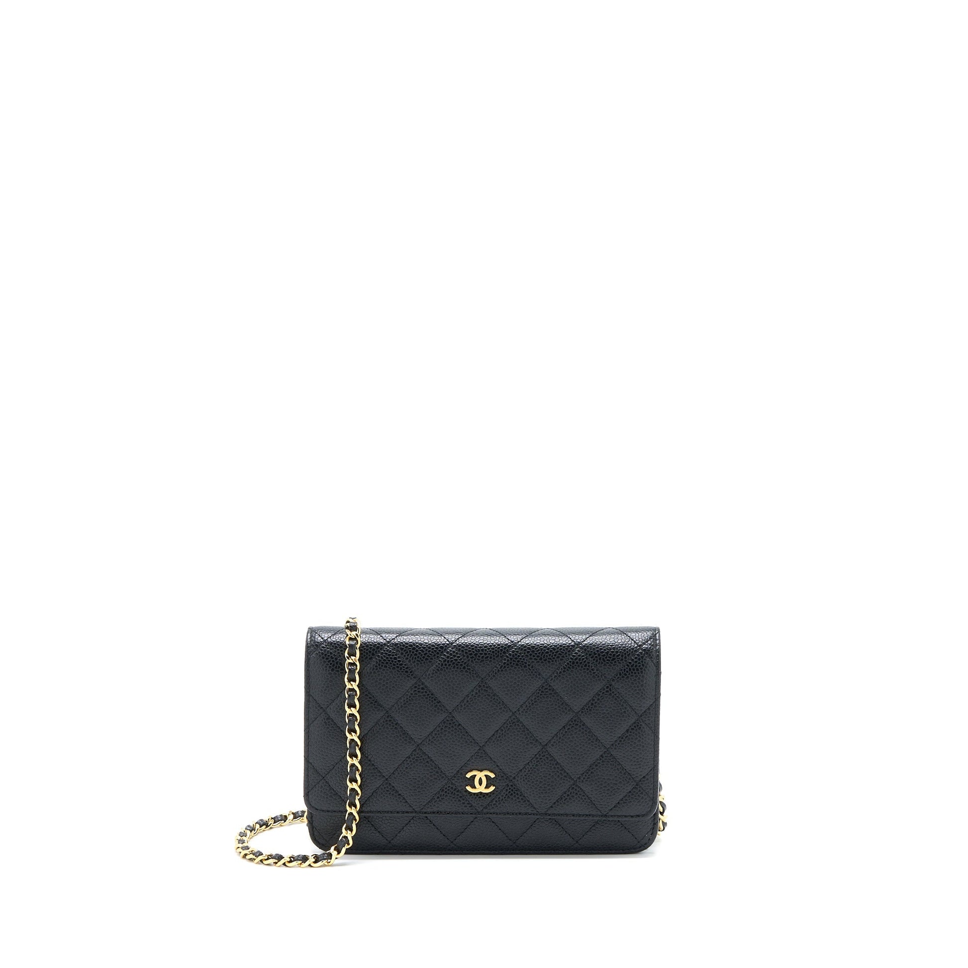Chanel Classic On Caviar GHW Black Wallet Case Ghw 11