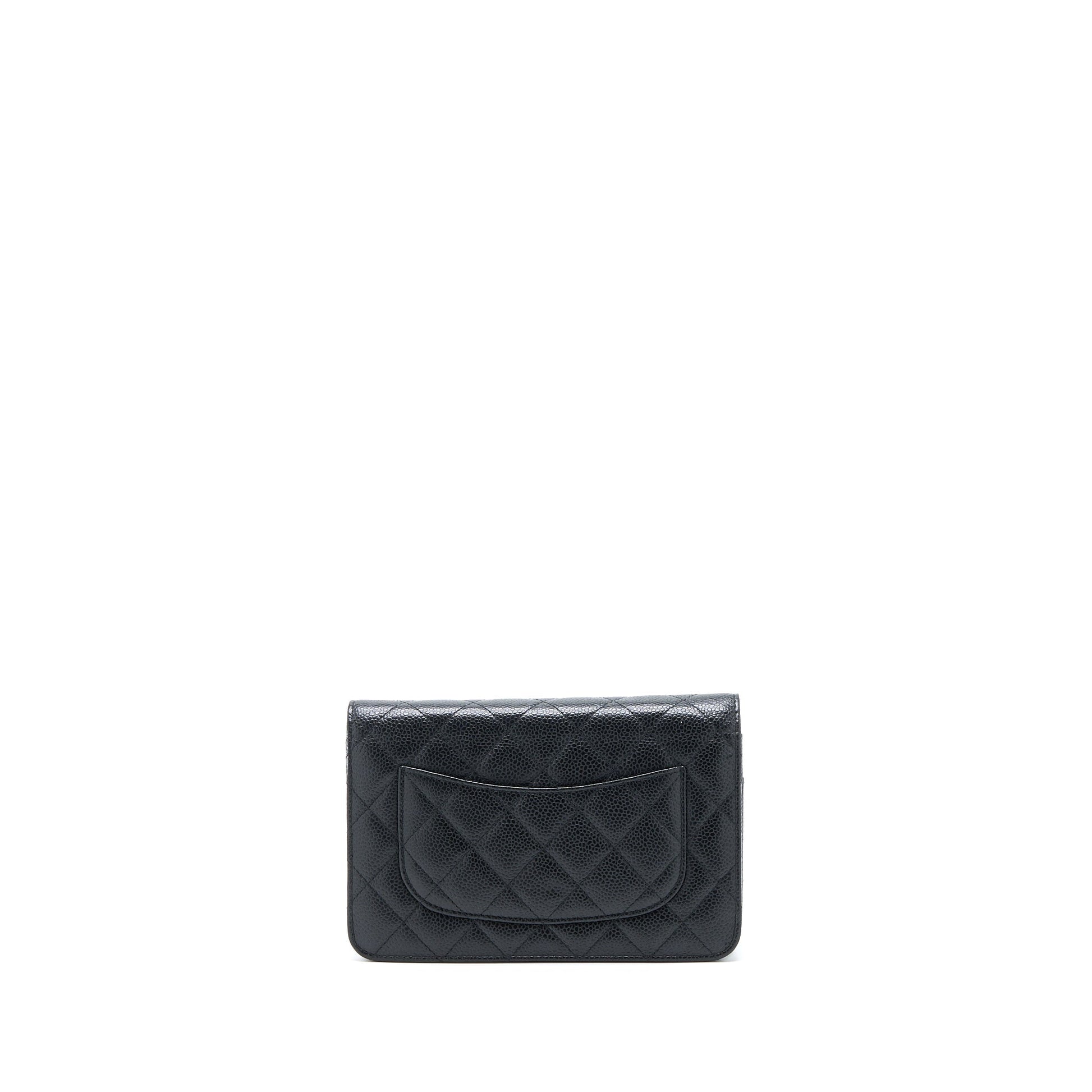 Chanel Classic On Caviar GHW Black Wallet Case Ghw 11