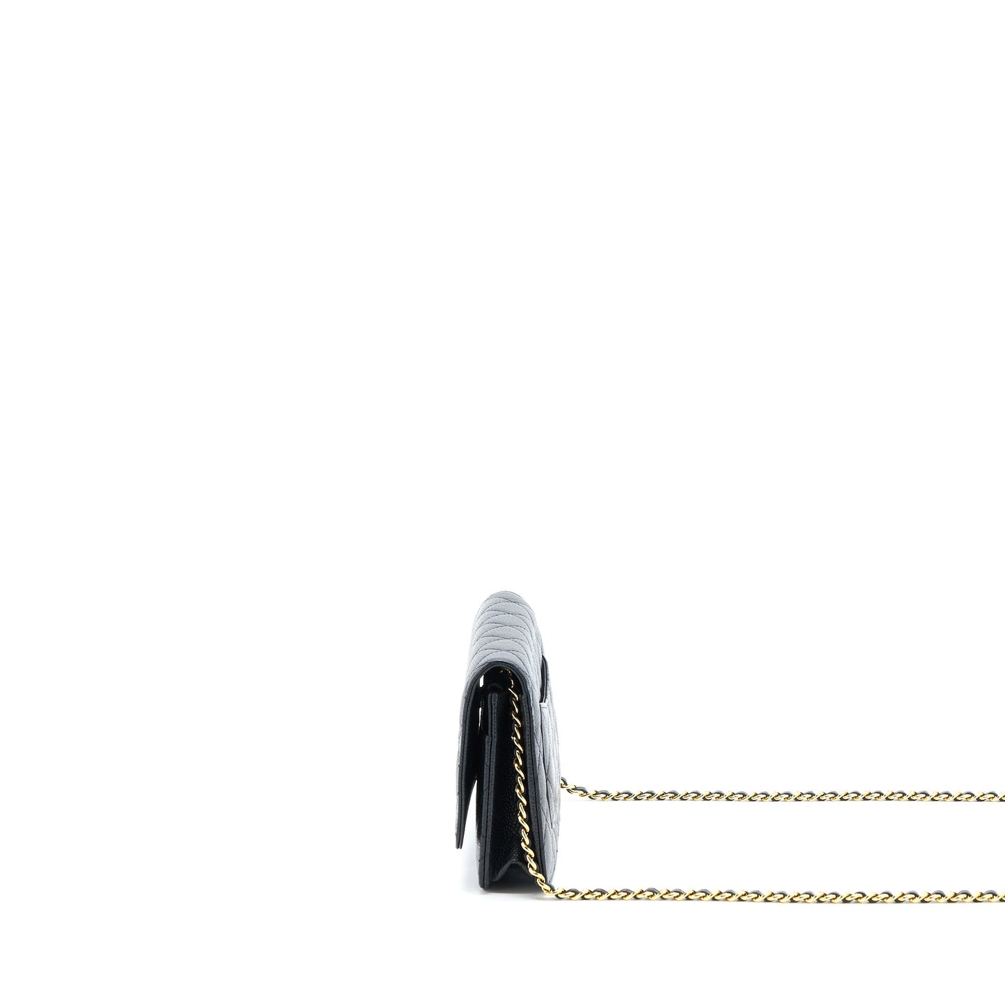 Chanel Classic On Caviar GHW Black Wallet Case Ghw 11