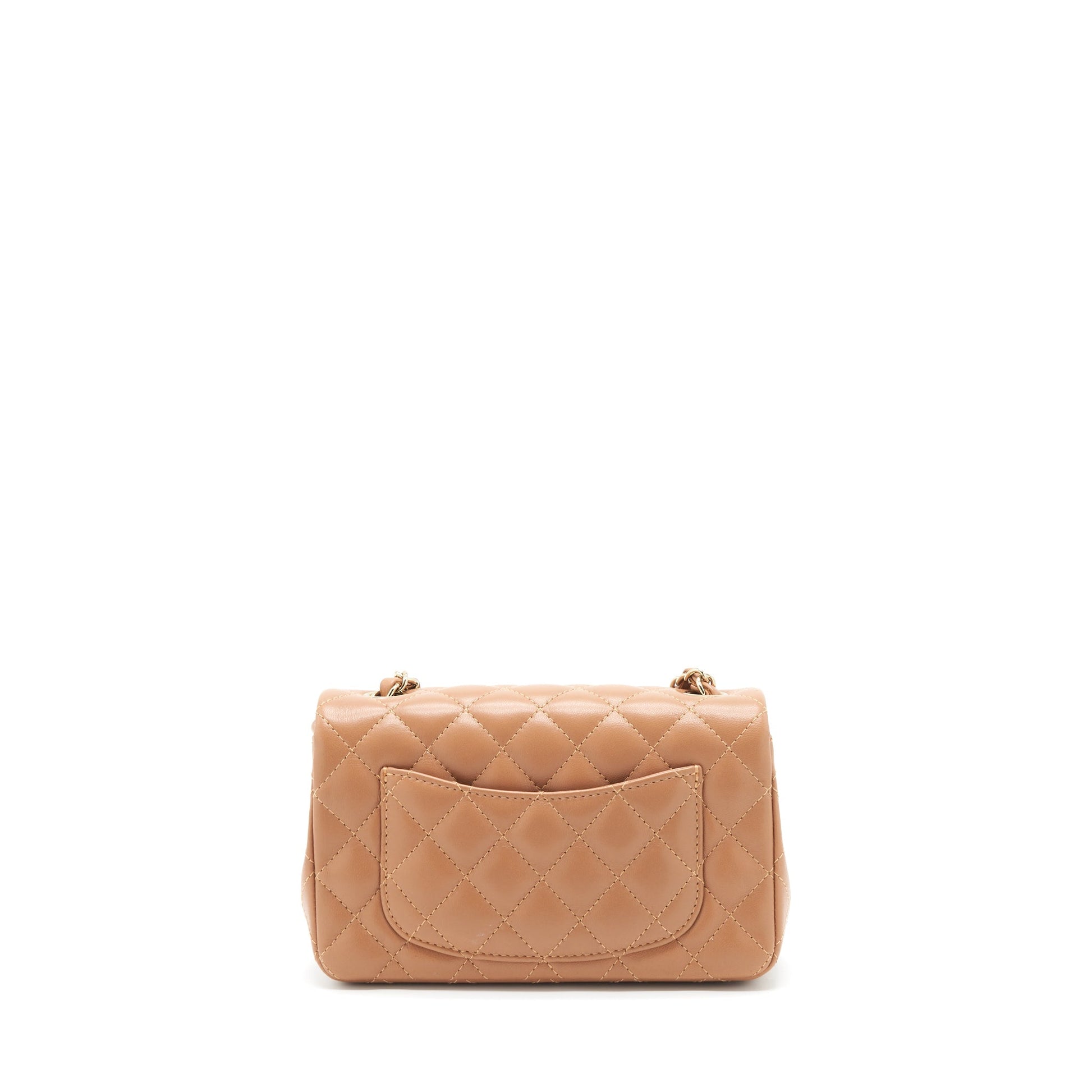 Chanel 22S Rectangular Flap Caramel LGHW Microchip Shoulder Bag