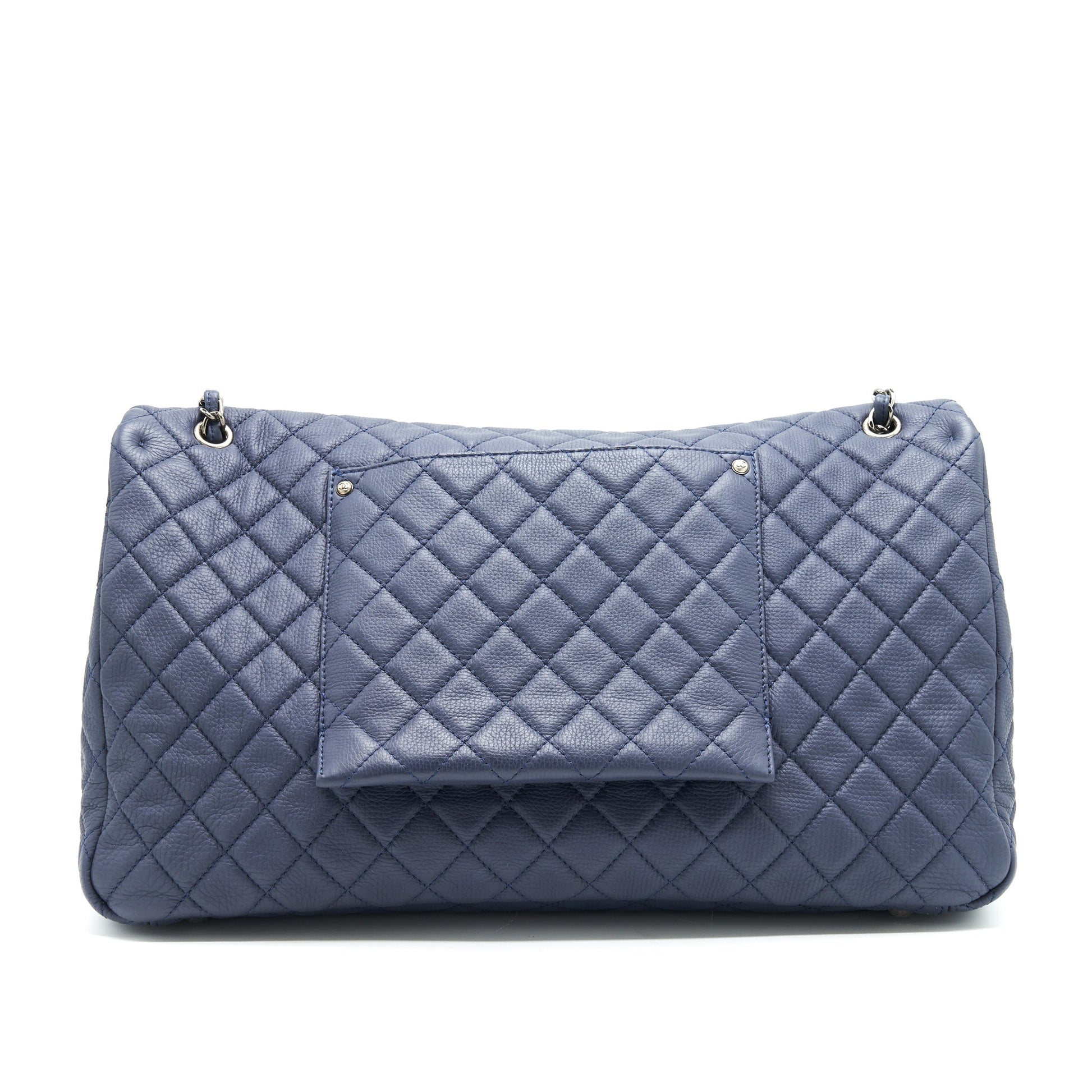 Chanel XXL Airline Classic flap Navy SHW Shoulder Bag