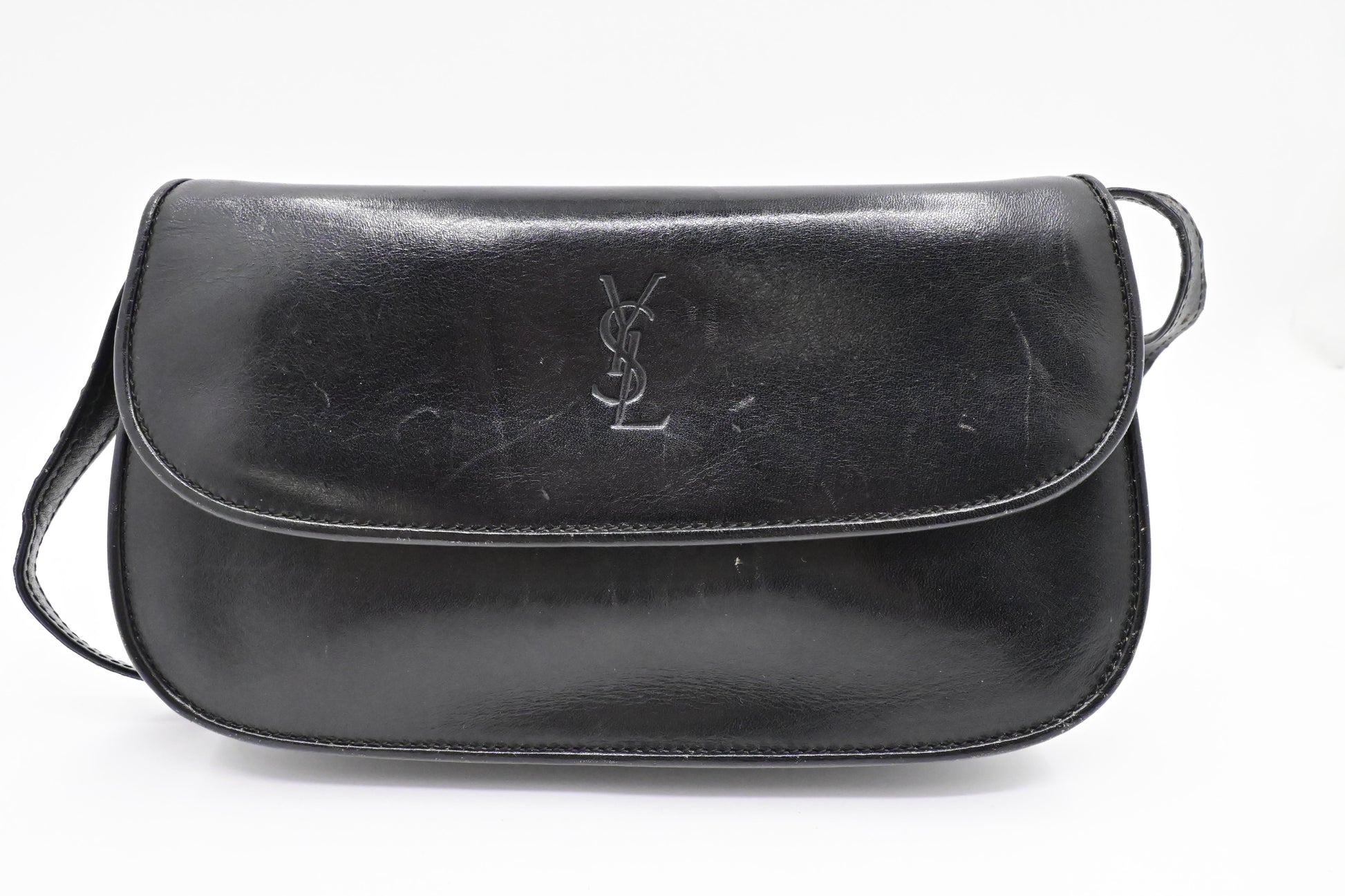 YSL Saint Laurent Crossbody Bag In Leather Black