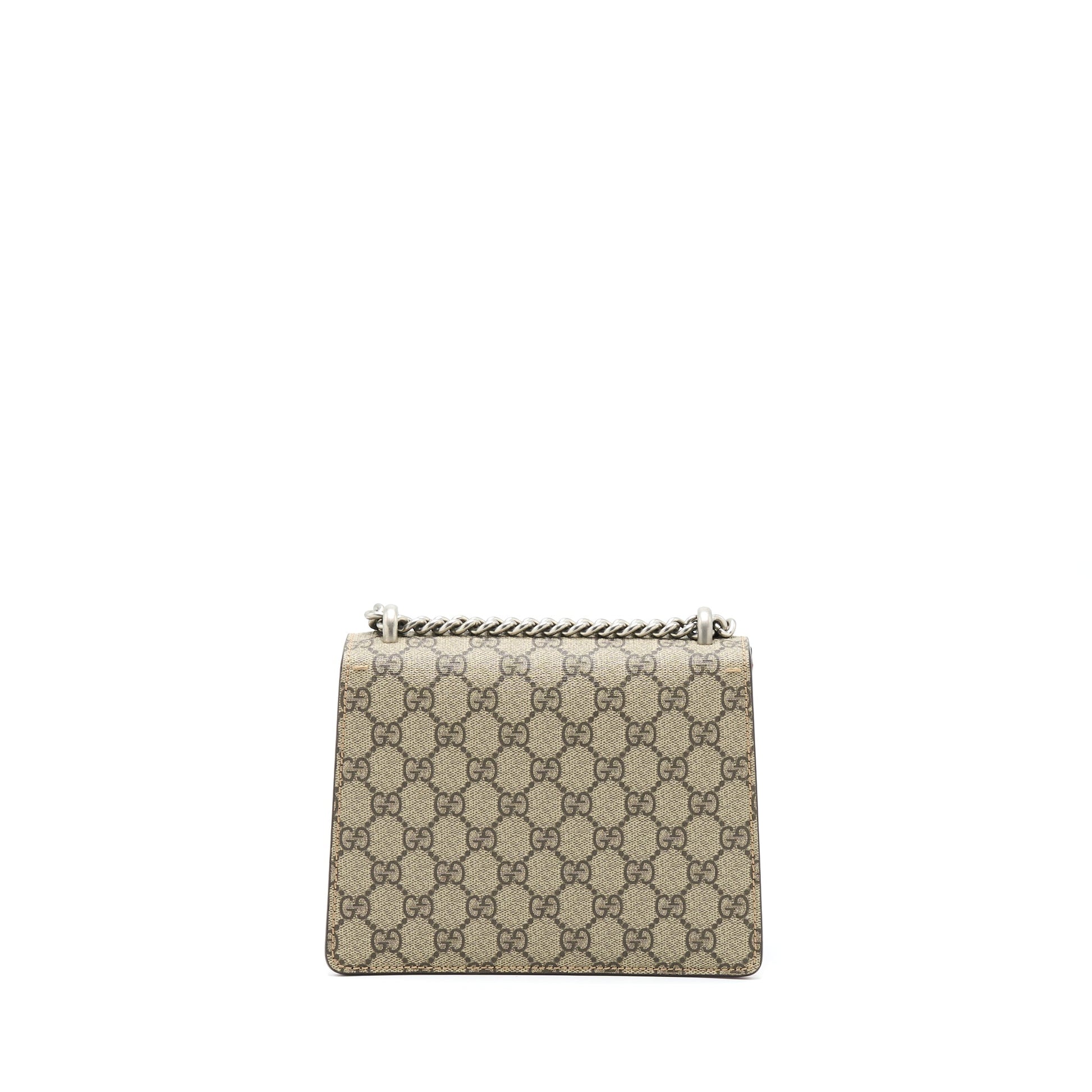 Gucci Dionysus Supreme Crossbody Bag Shw Suede Red