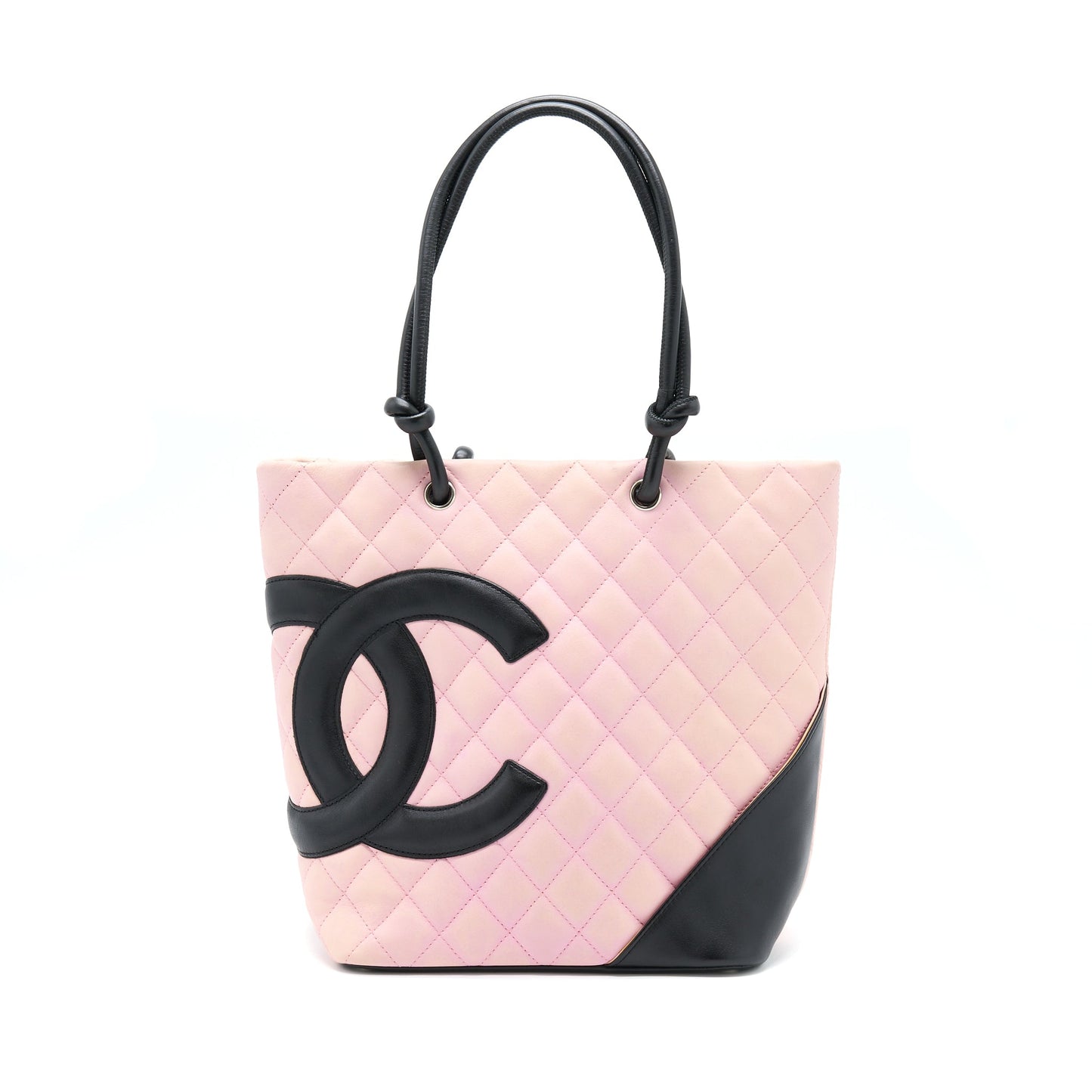 Chanel Camnon SHW Black Pink Tote Bag