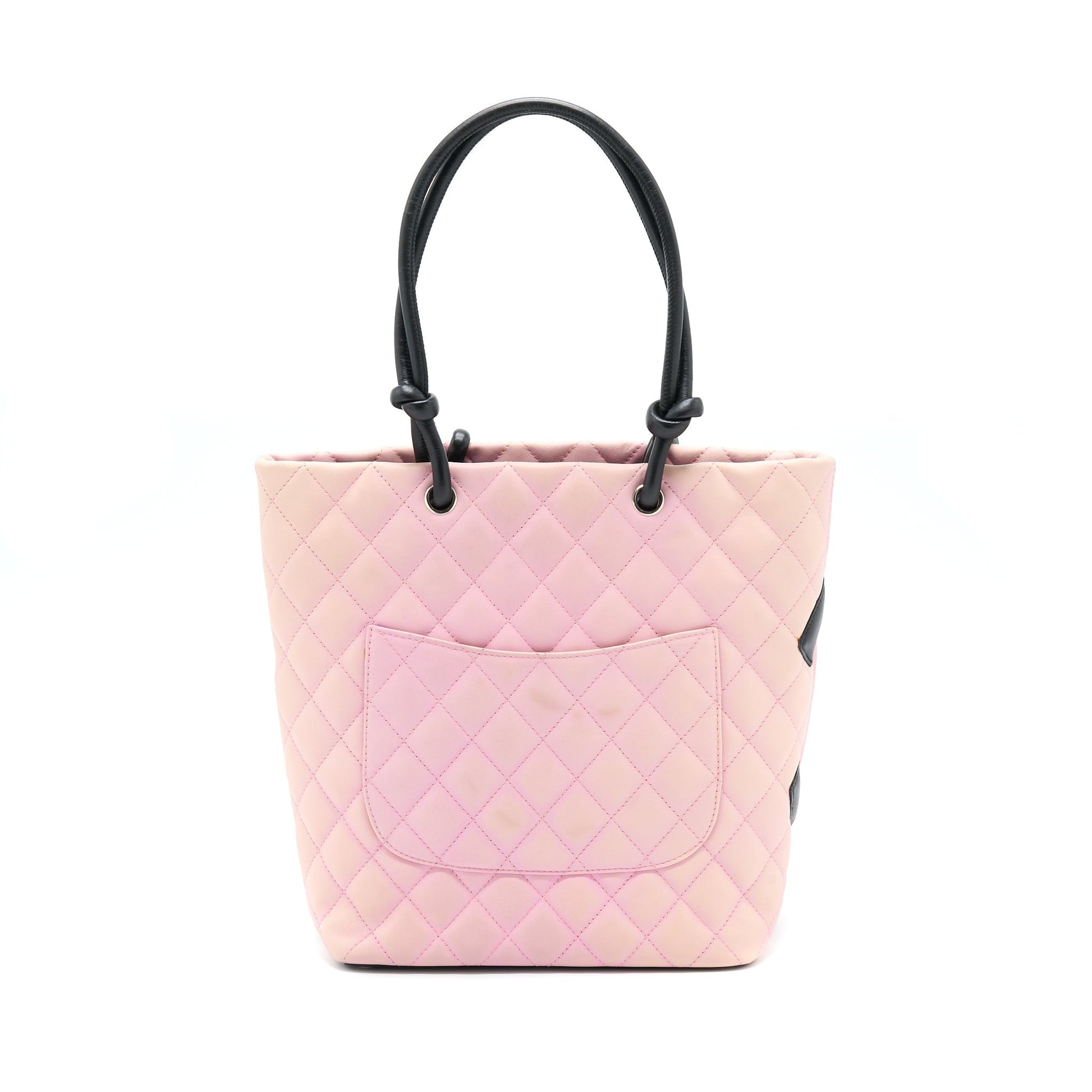 Chanel Camnon SHW Black Pink Tote Bag