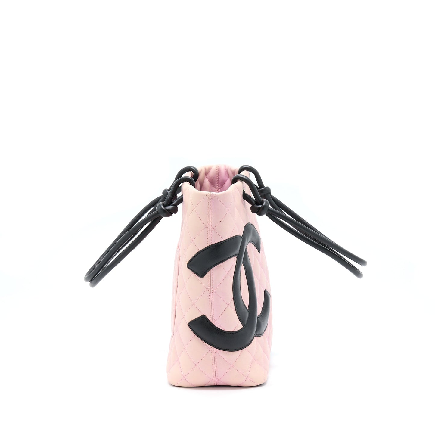 Chanel Camnon SHW Black Pink Tote Bag
