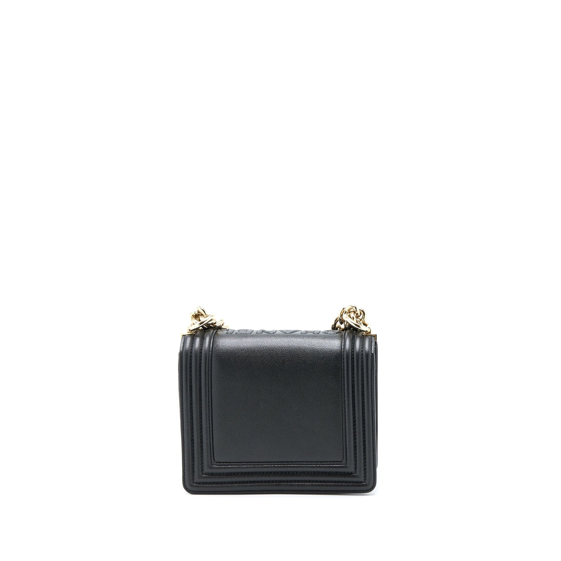 Chanel Boy Calfskin LGHW Microchip Black Mini Bag