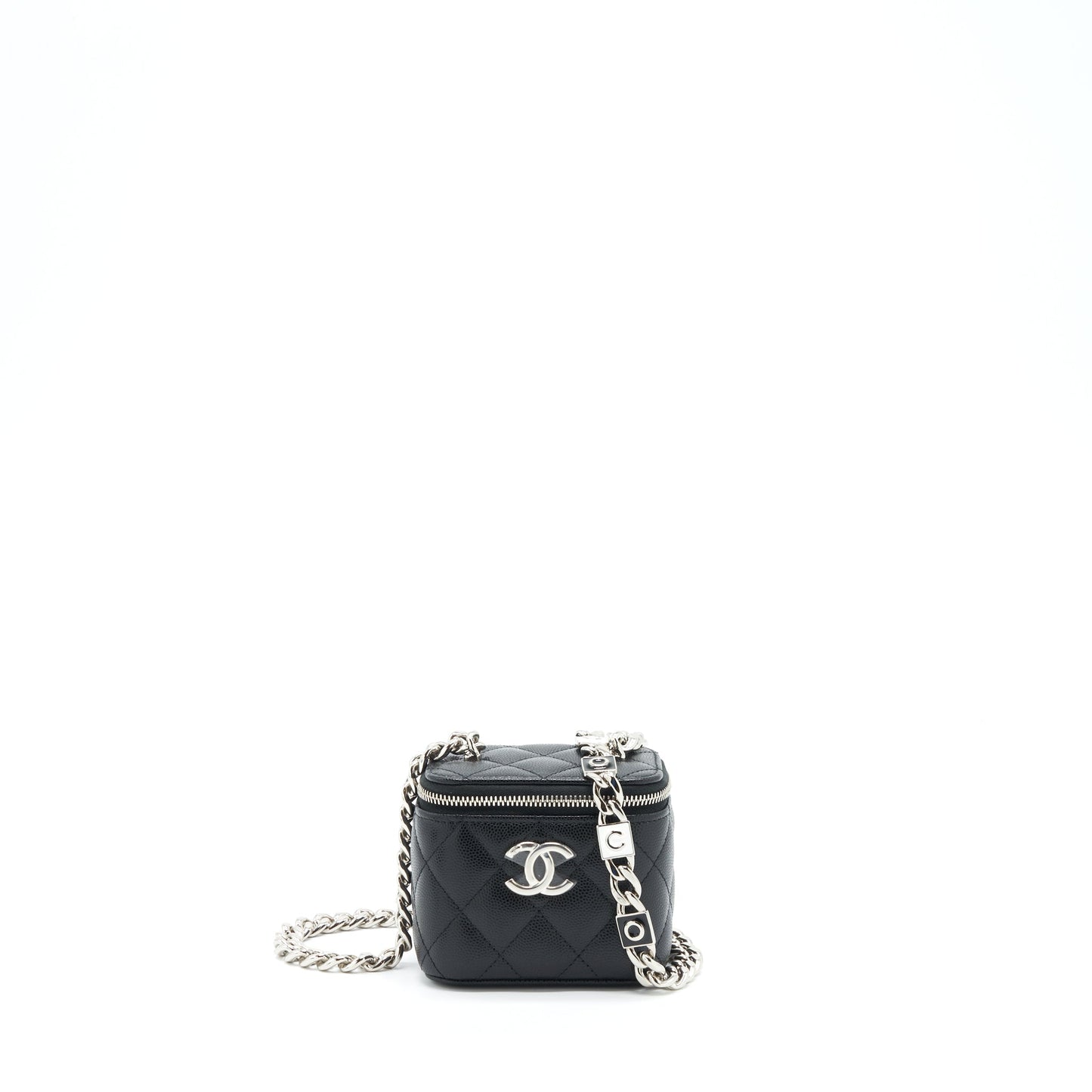 Chanel 22S Vanity Coco Giant Caviar SHW Black Mini Bag