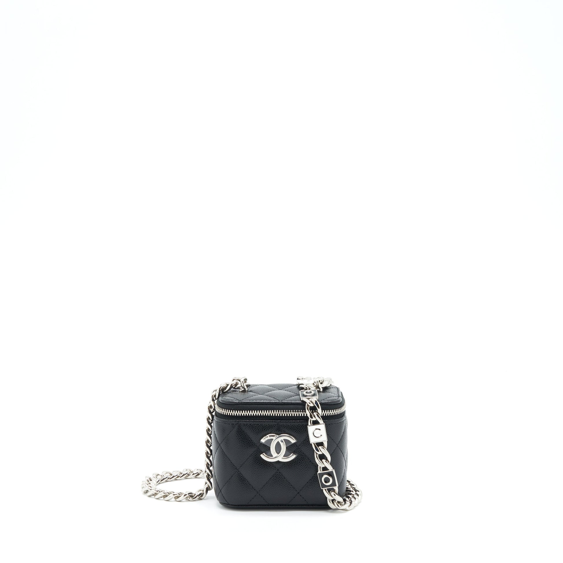 Chanel 22S Vanity Coco Giant Caviar SHW Black Mini Bag