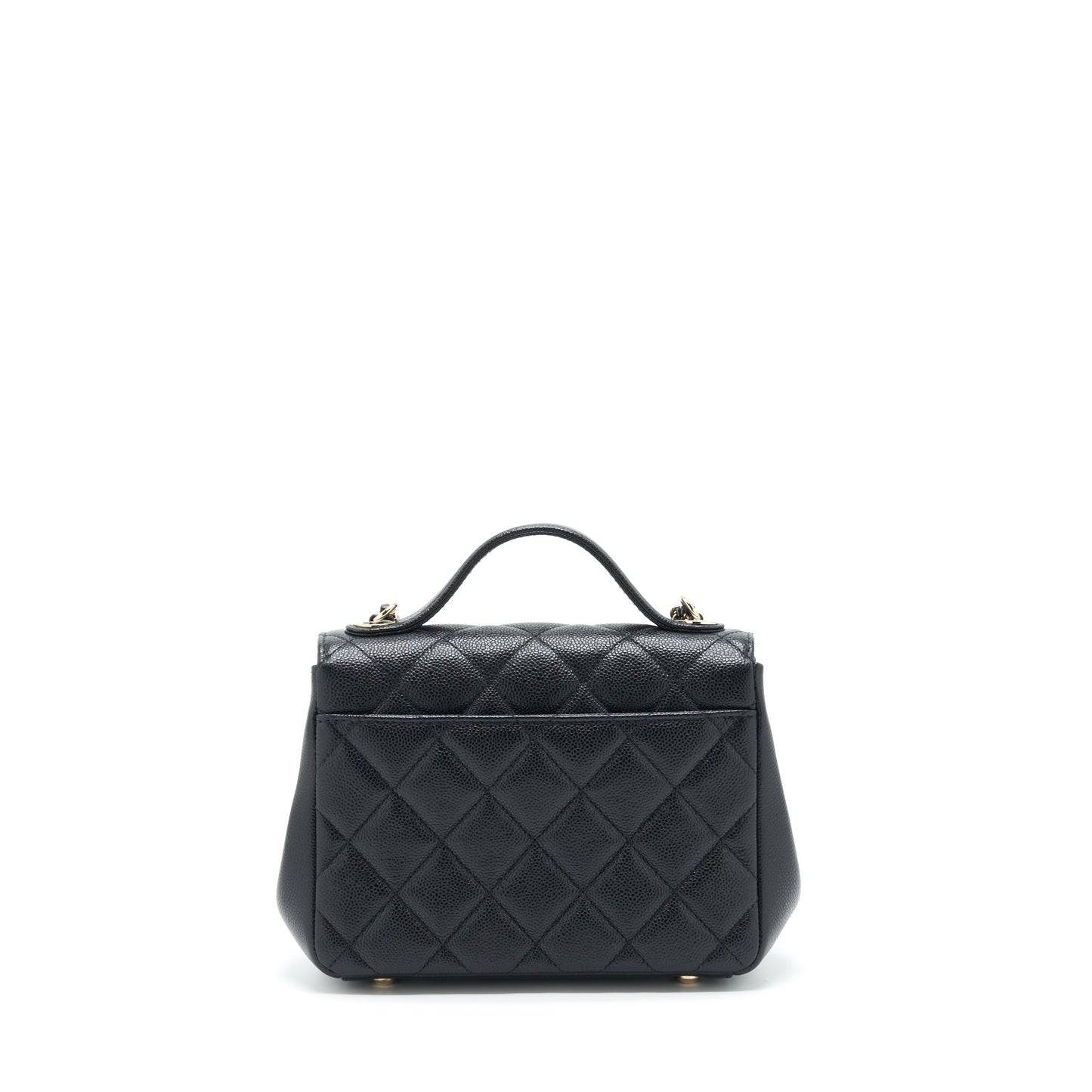 Chanel Business Affinity Caviar LGHW Microchip Black Small Handbag Black Lghwmicrochip