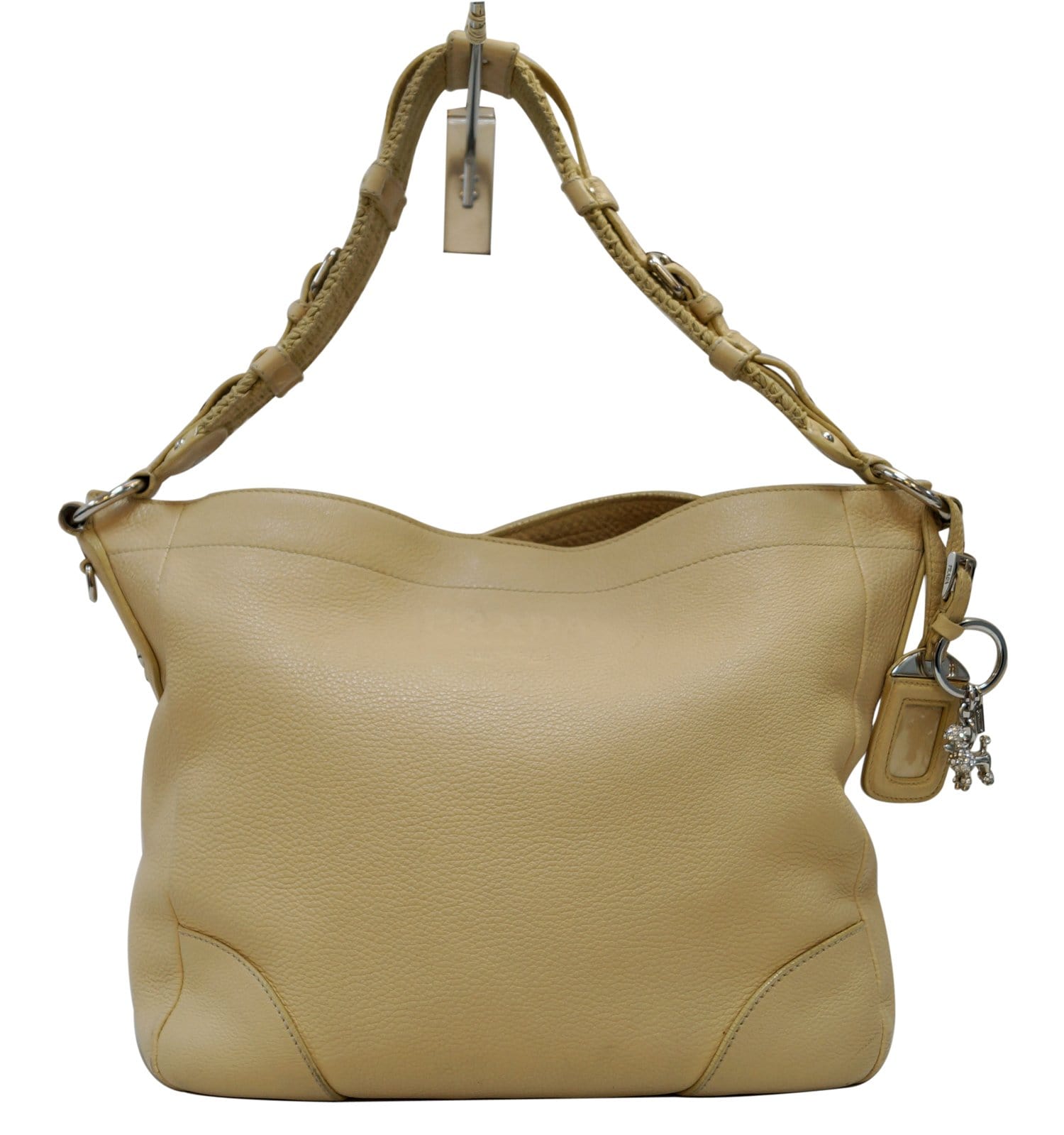 Daino Hobo Shoulder Bag Leather Cream