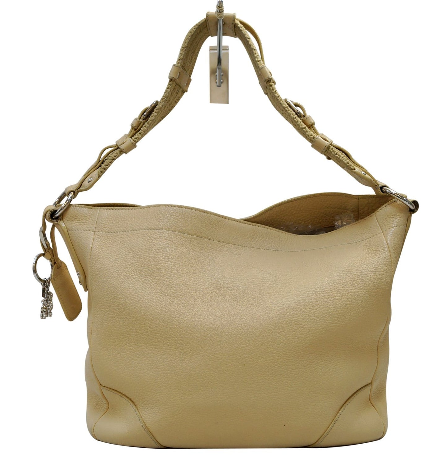 Daino Hobo Shoulder Bag Leather Cream