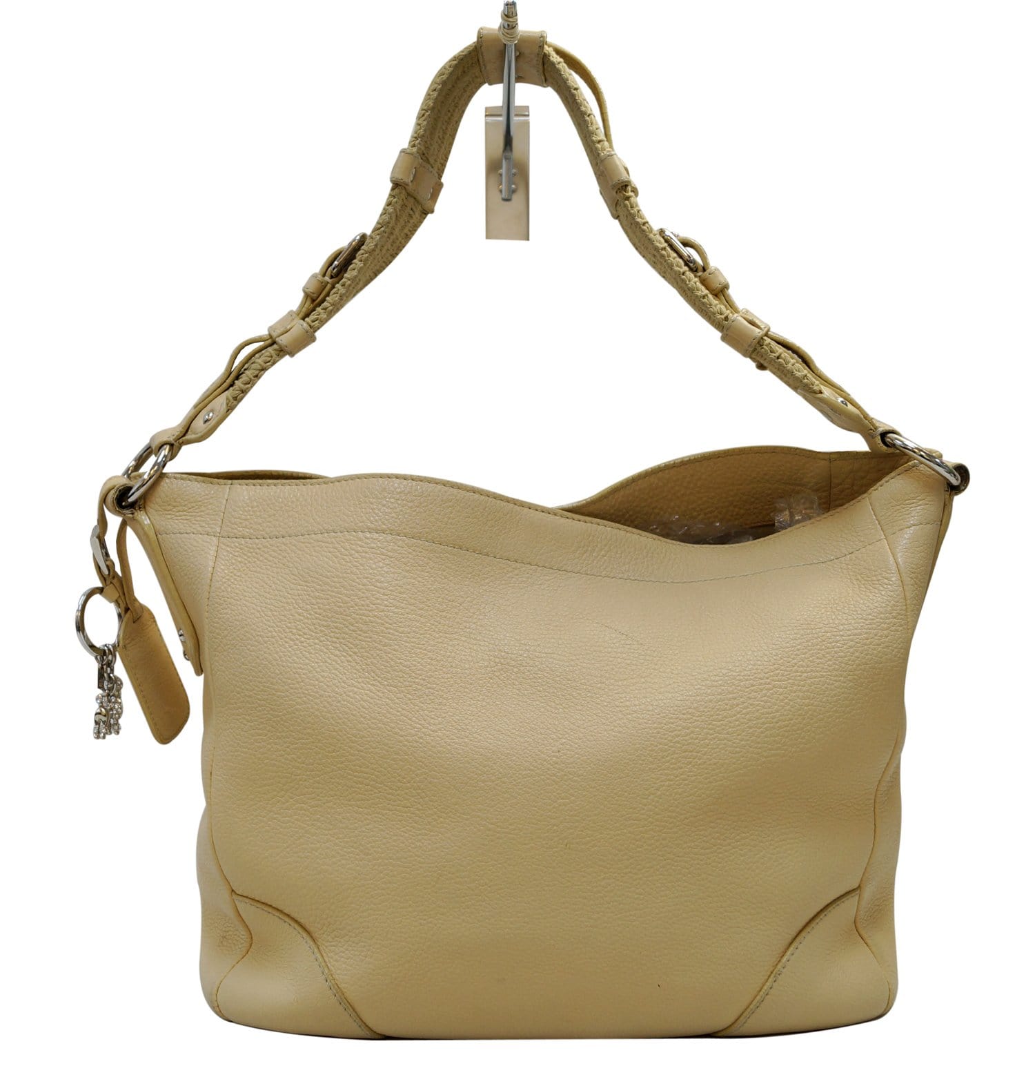 Daino Hobo Shoulder Bag Leather Cream