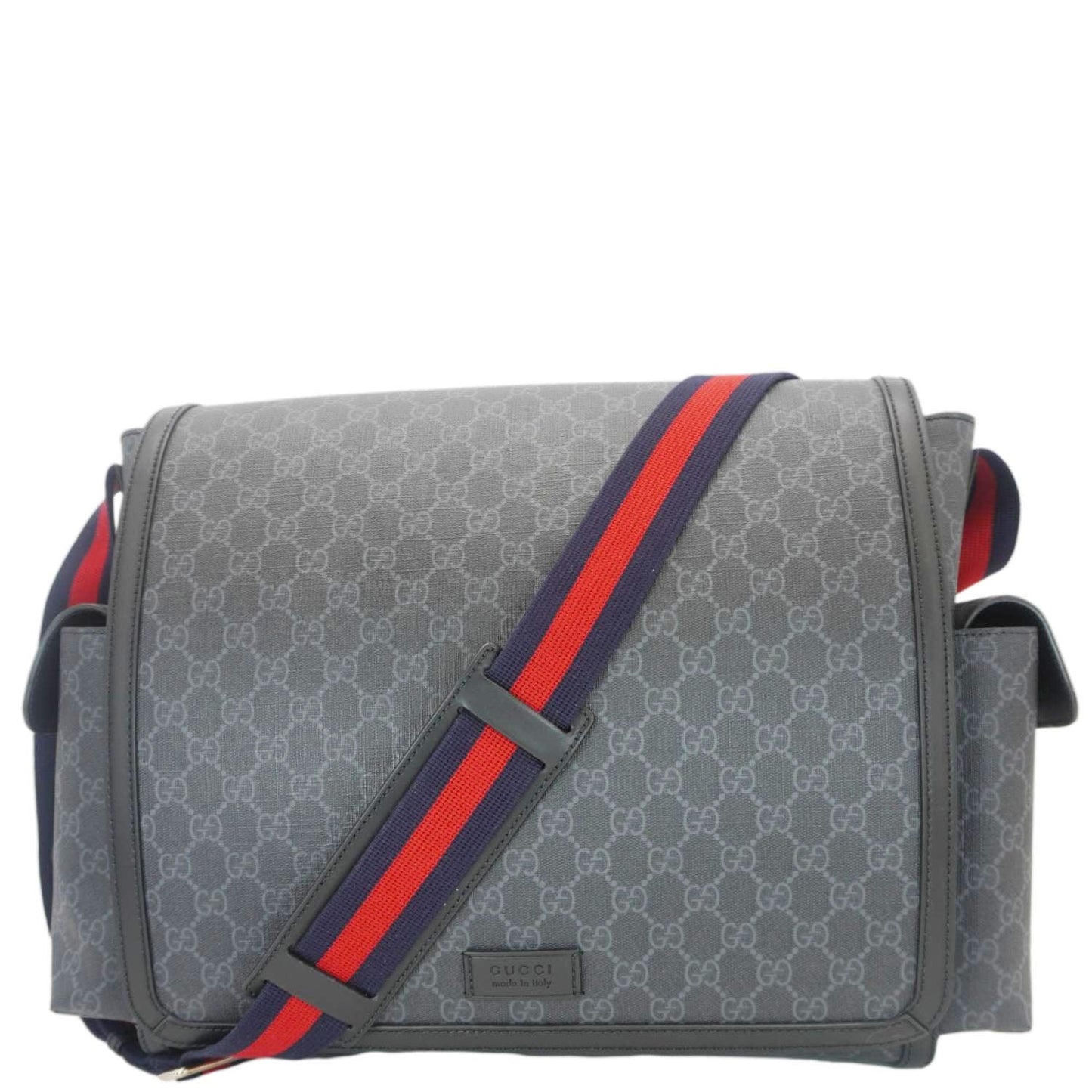 Gucci Diaper Supreme Messenger Bag Canvas Black Travel Bag