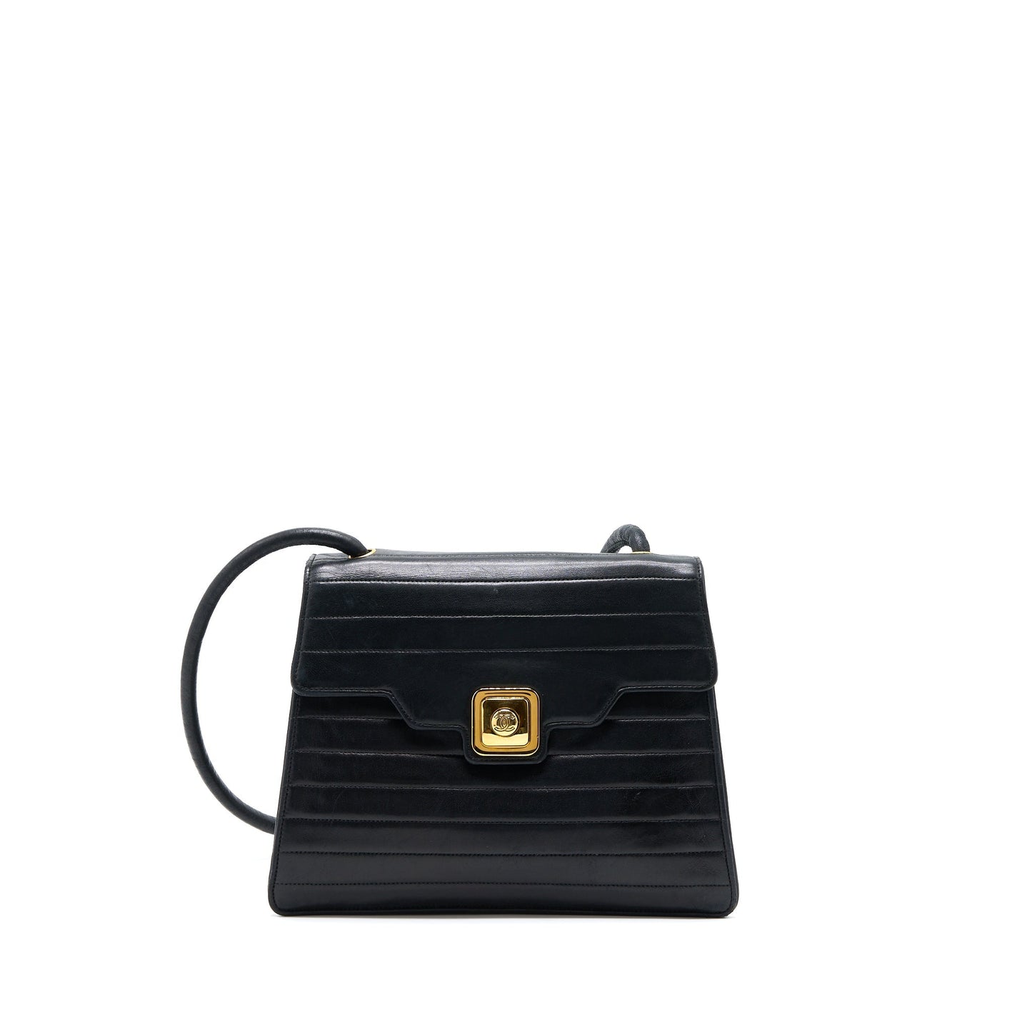 Chanel Kelly Flap Lambskin GHW Black Shoulder Bag