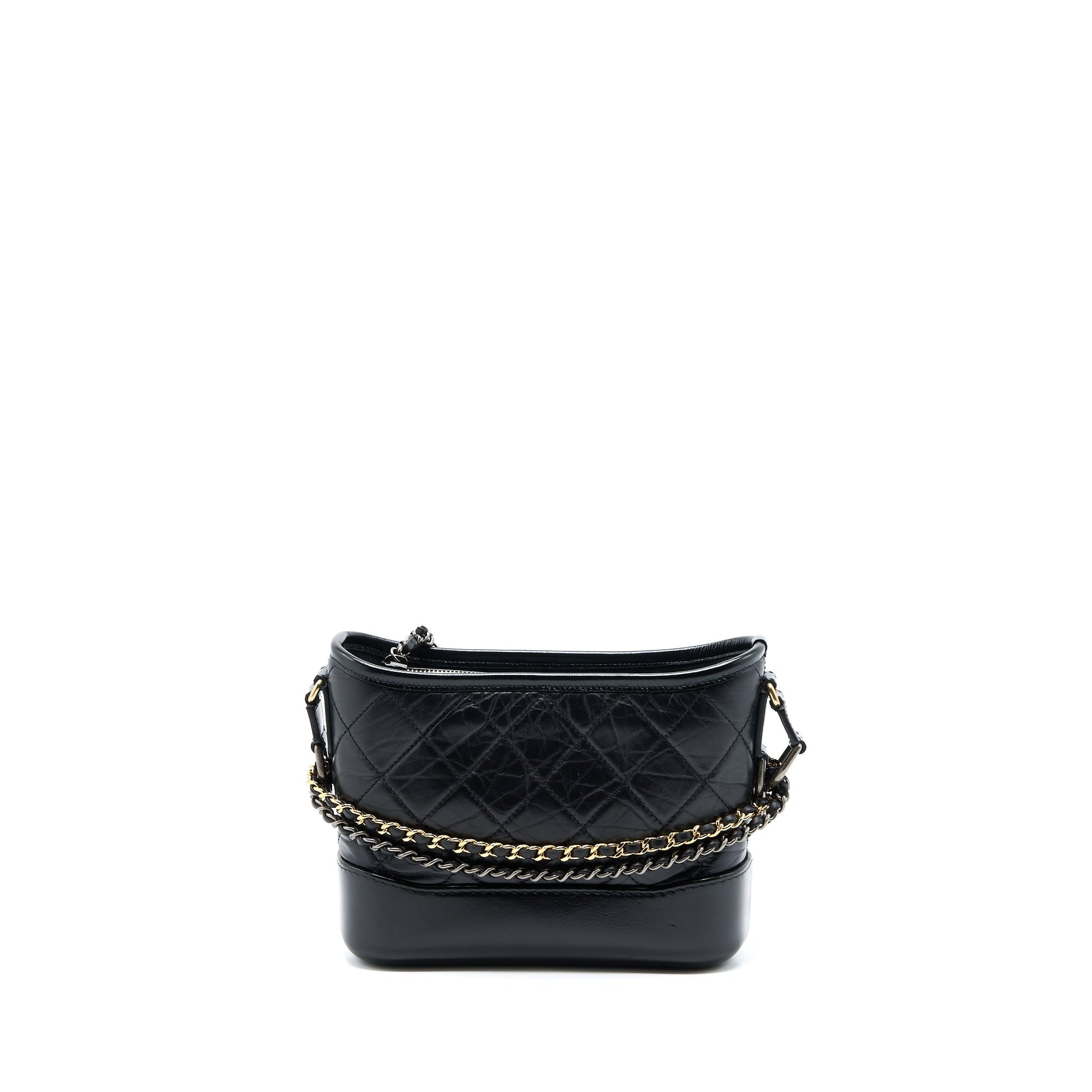 Chanel Gabrielle Hobo Calfskin Hardware Multicolour Black Small Shoulder Bag Hardware 1