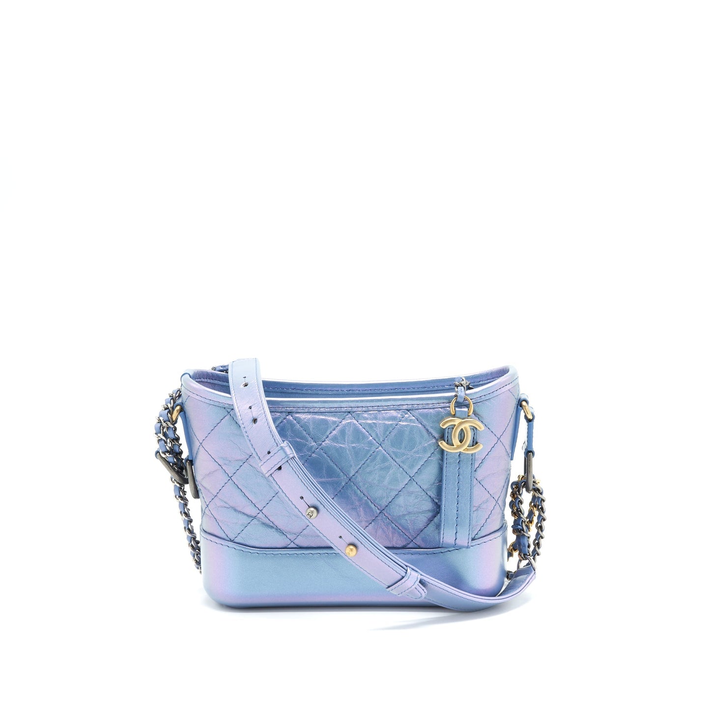 Chanel Gabrielle Hobo Iridescent Blue Small Shoulder Bag