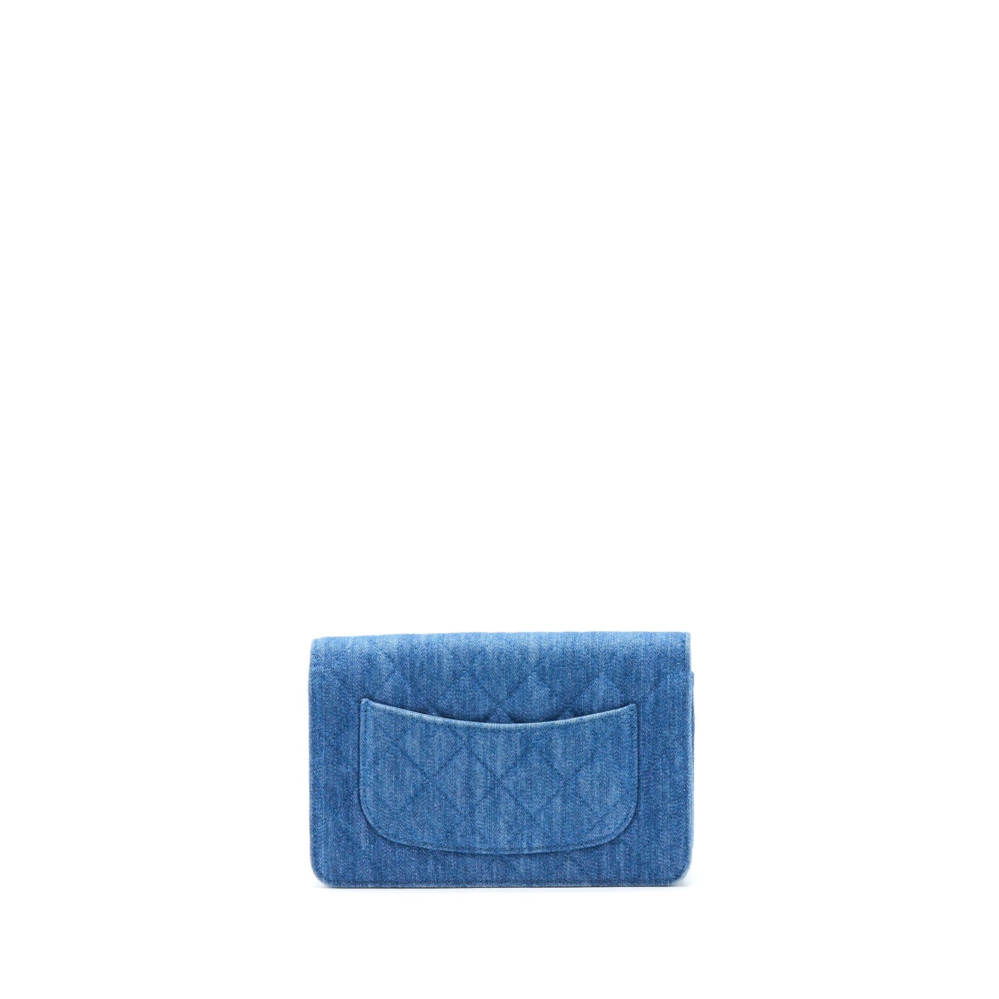 Chanel Denim Pearl Crush On Denim Brushed Blue Wallet Case